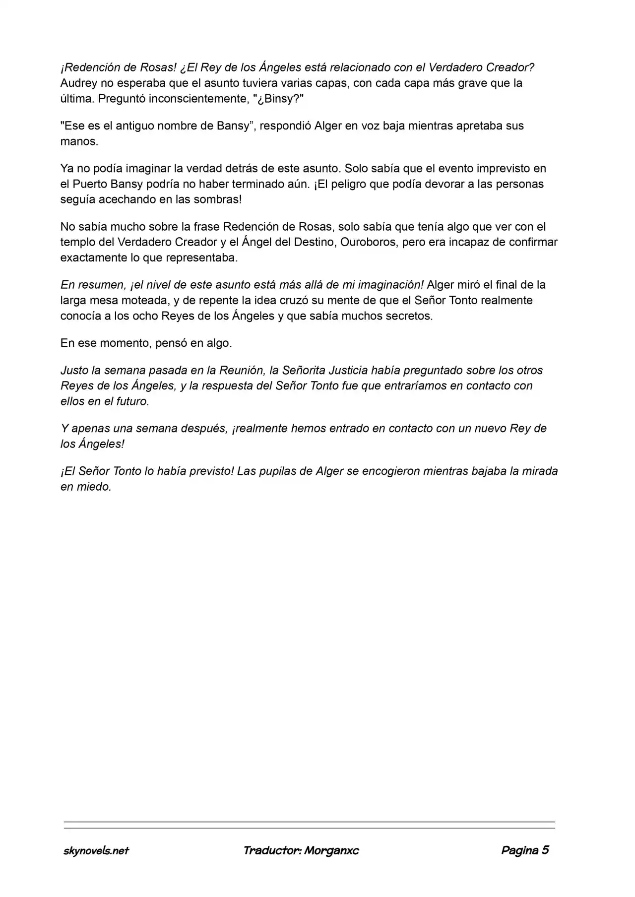 Lord Of The Mysteries (Novela) - Capítulo 515 - Página 5 - LectorTMOo