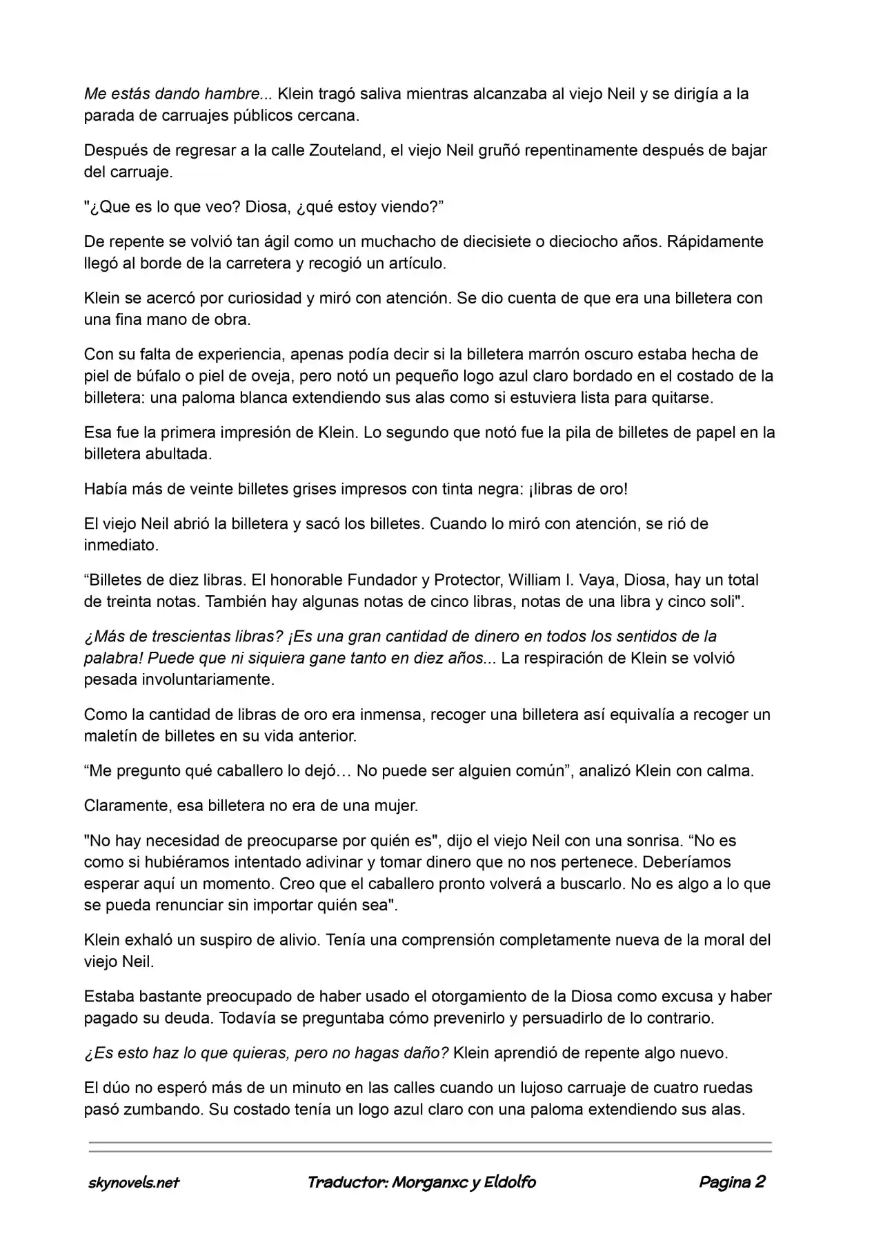 Lord Of The Mysteries (Novela) - Capítulo 52 - Página 2 - LectorTMOo