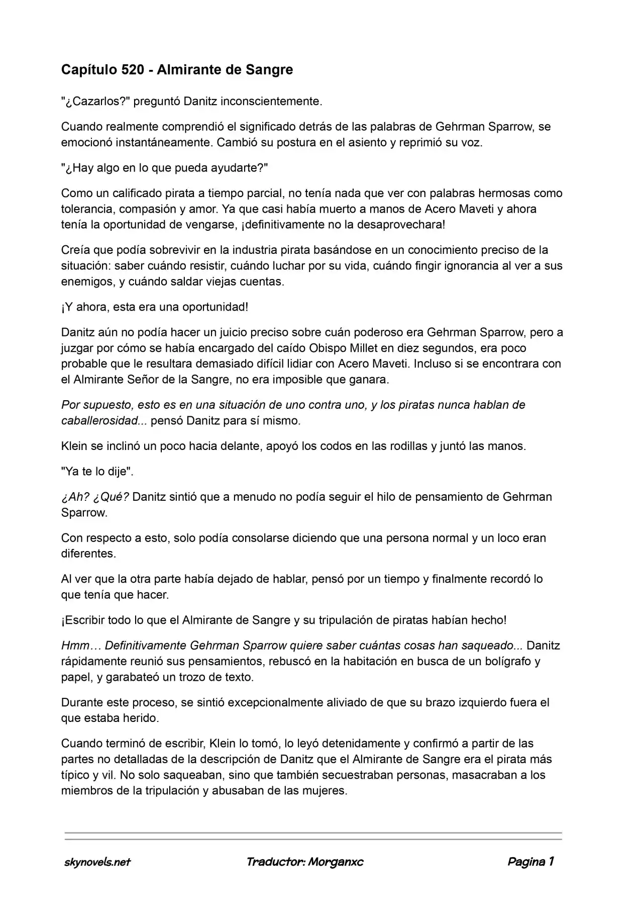 Lord Of The Mysteries (Novela) - Capítulo 520 - Página 1 - LectorTMOo