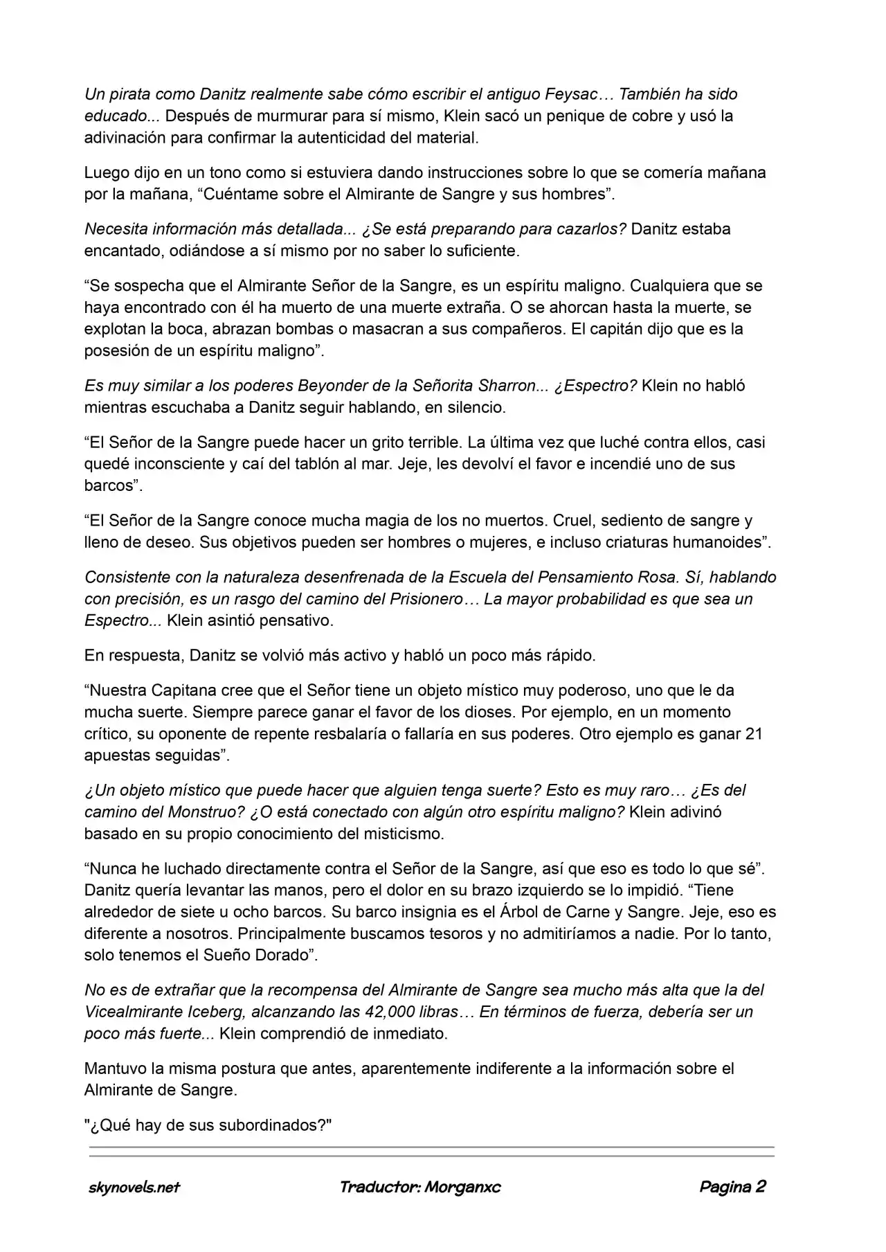 Lord Of The Mysteries (Novela) - Capítulo 520 - Página 2 - LectorTMOo