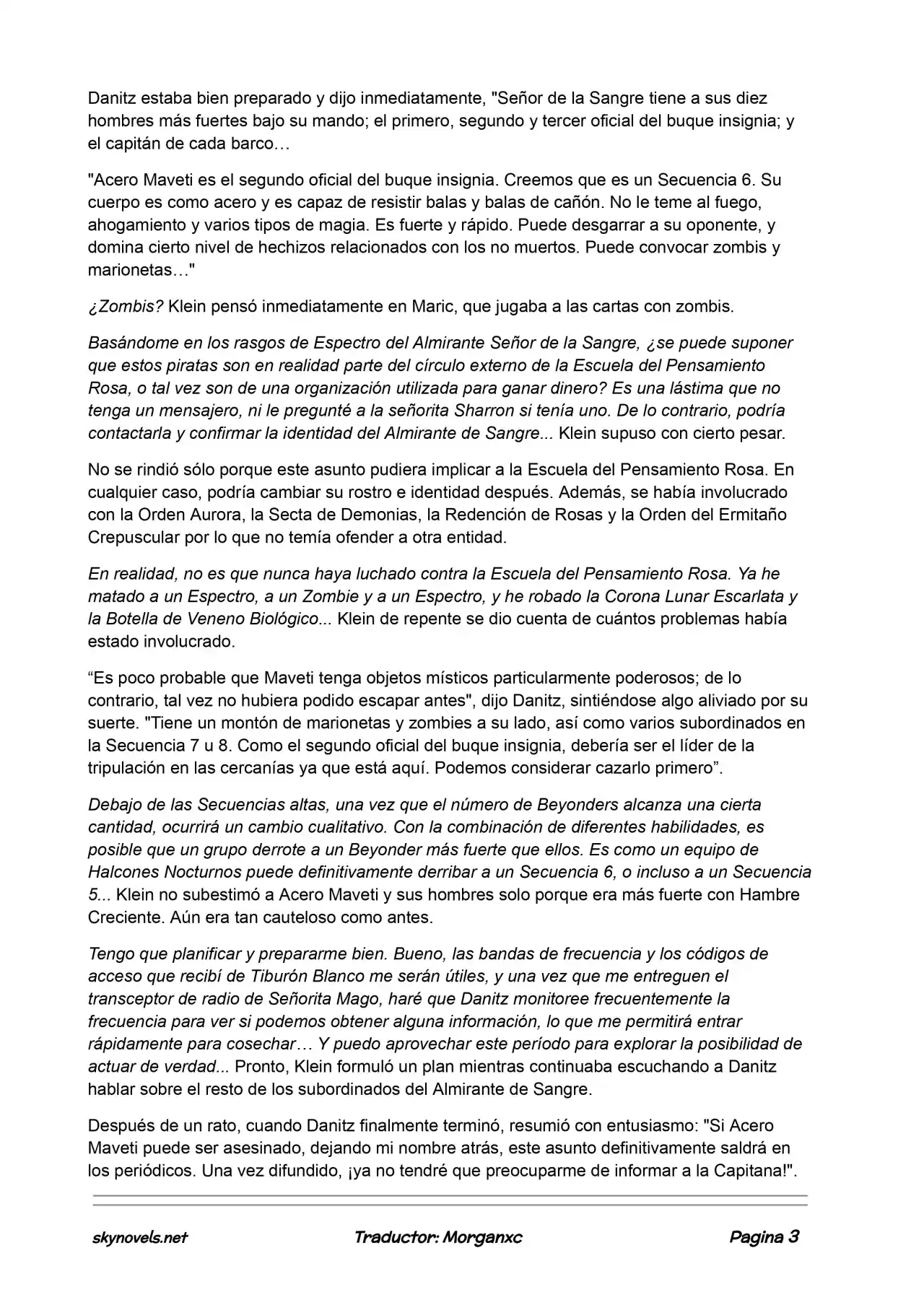 Lord Of The Mysteries (Novela) - Capítulo 520 - Página 3 - LectorTMOo