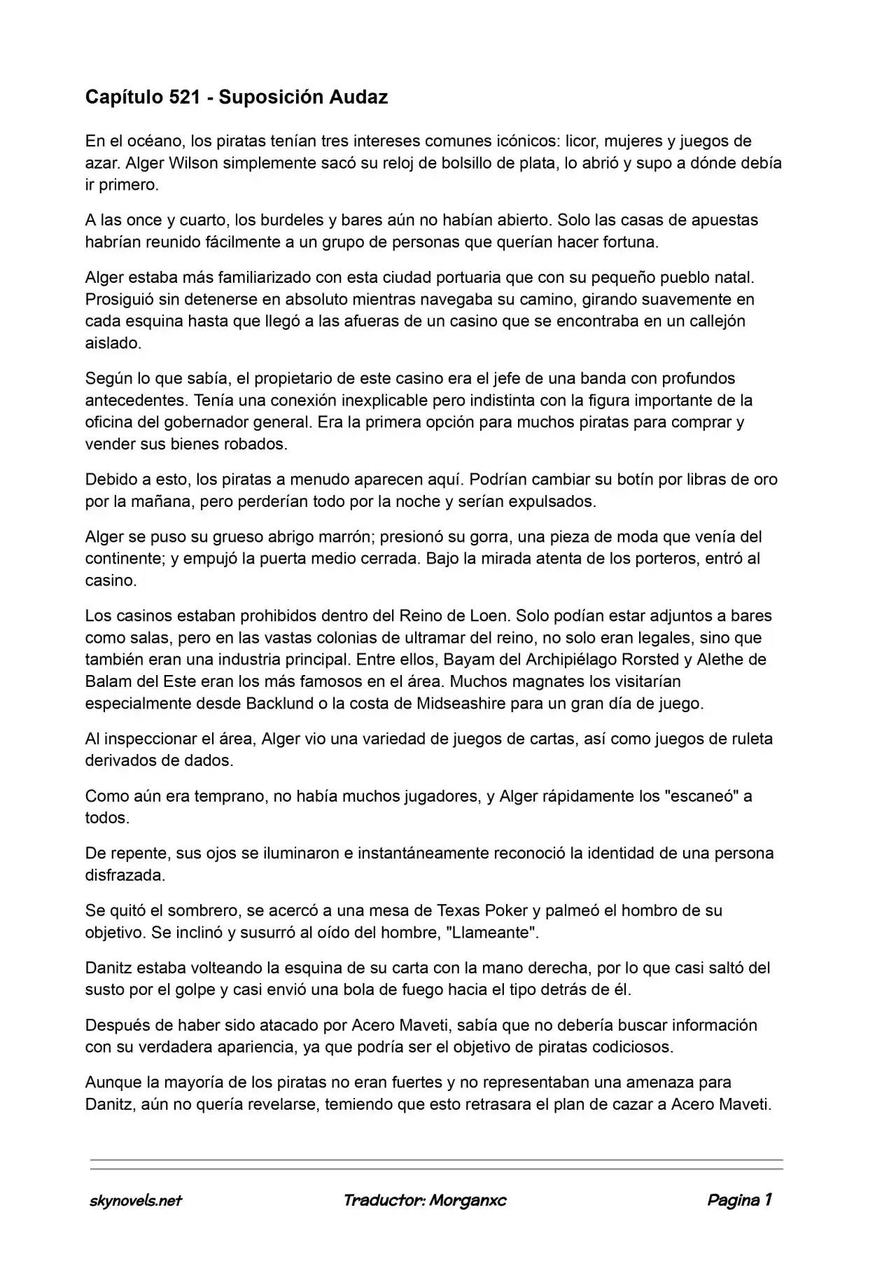 Lord Of The Mysteries (Novela) - Capítulo 521 - Página 1 - LectorTMOo