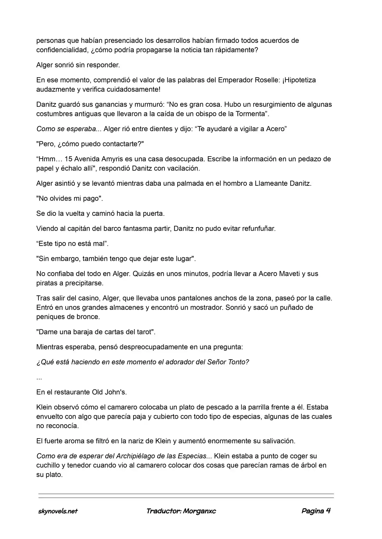 Lord Of The Mysteries (Novela) - Capítulo 521 - Página 4 - LectorTMOo