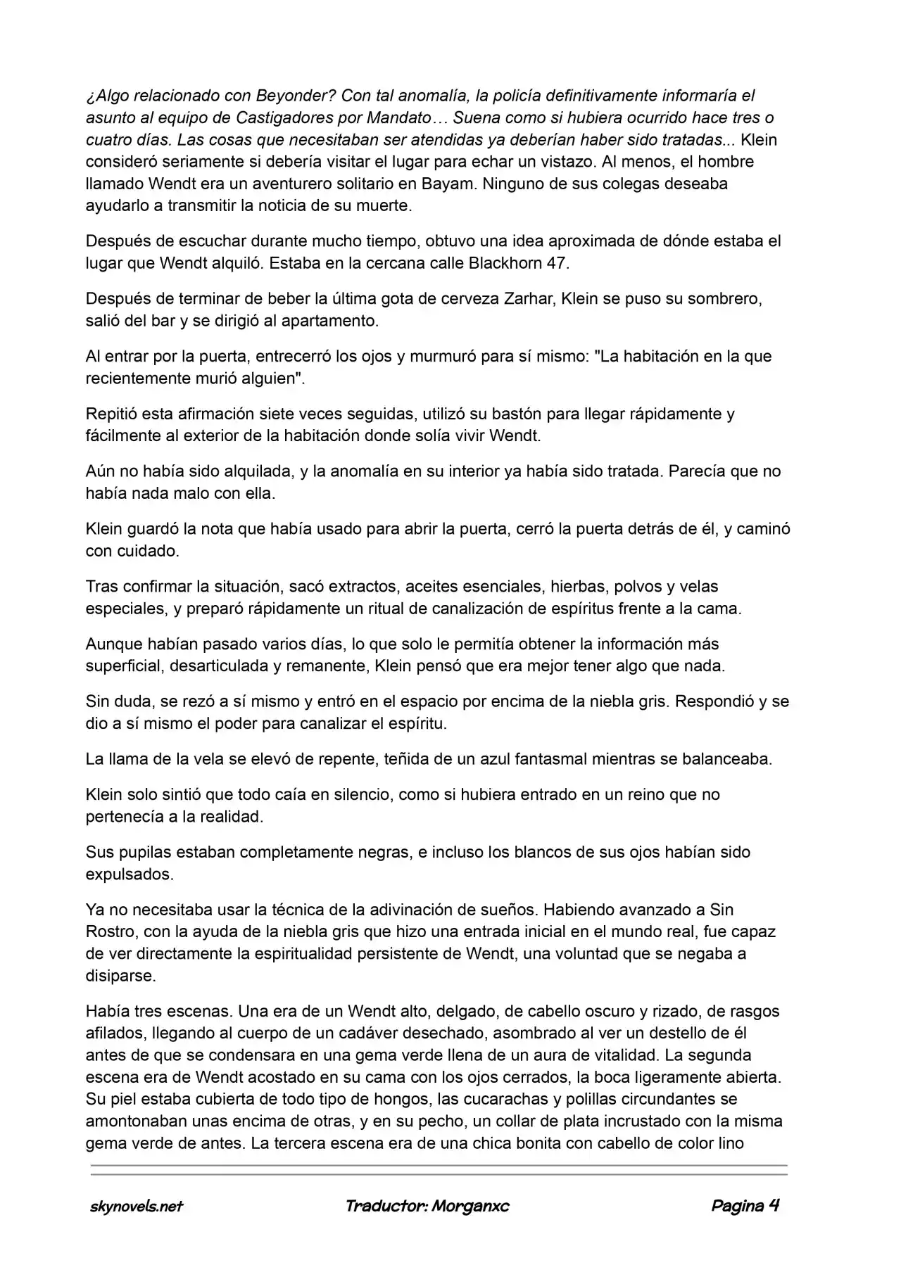 Lord Of The Mysteries (Novela) - Capítulo 522 - Página 4 - LectorTMOo