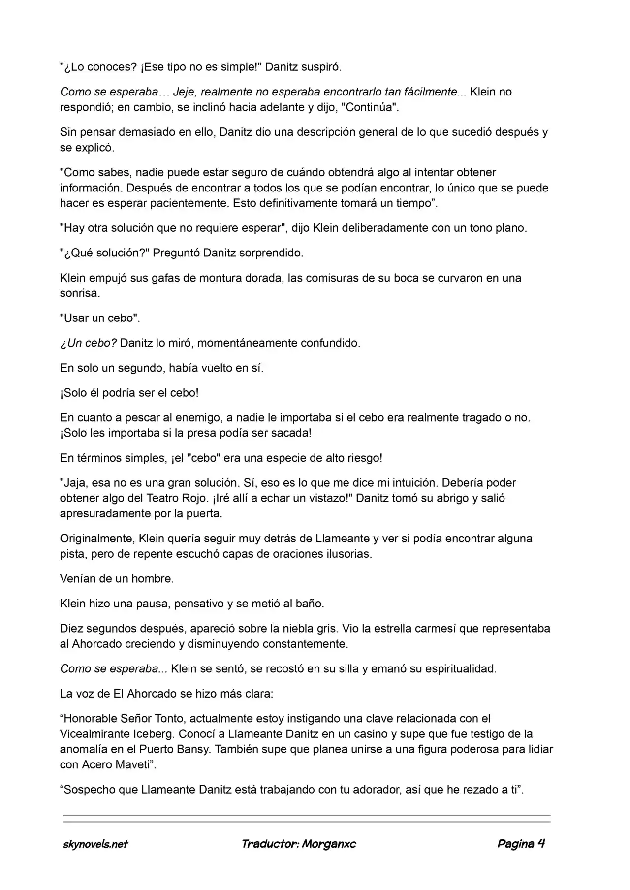 Lord Of The Mysteries (Novela) - Capítulo 523 - Página 4 - LectorTMOo