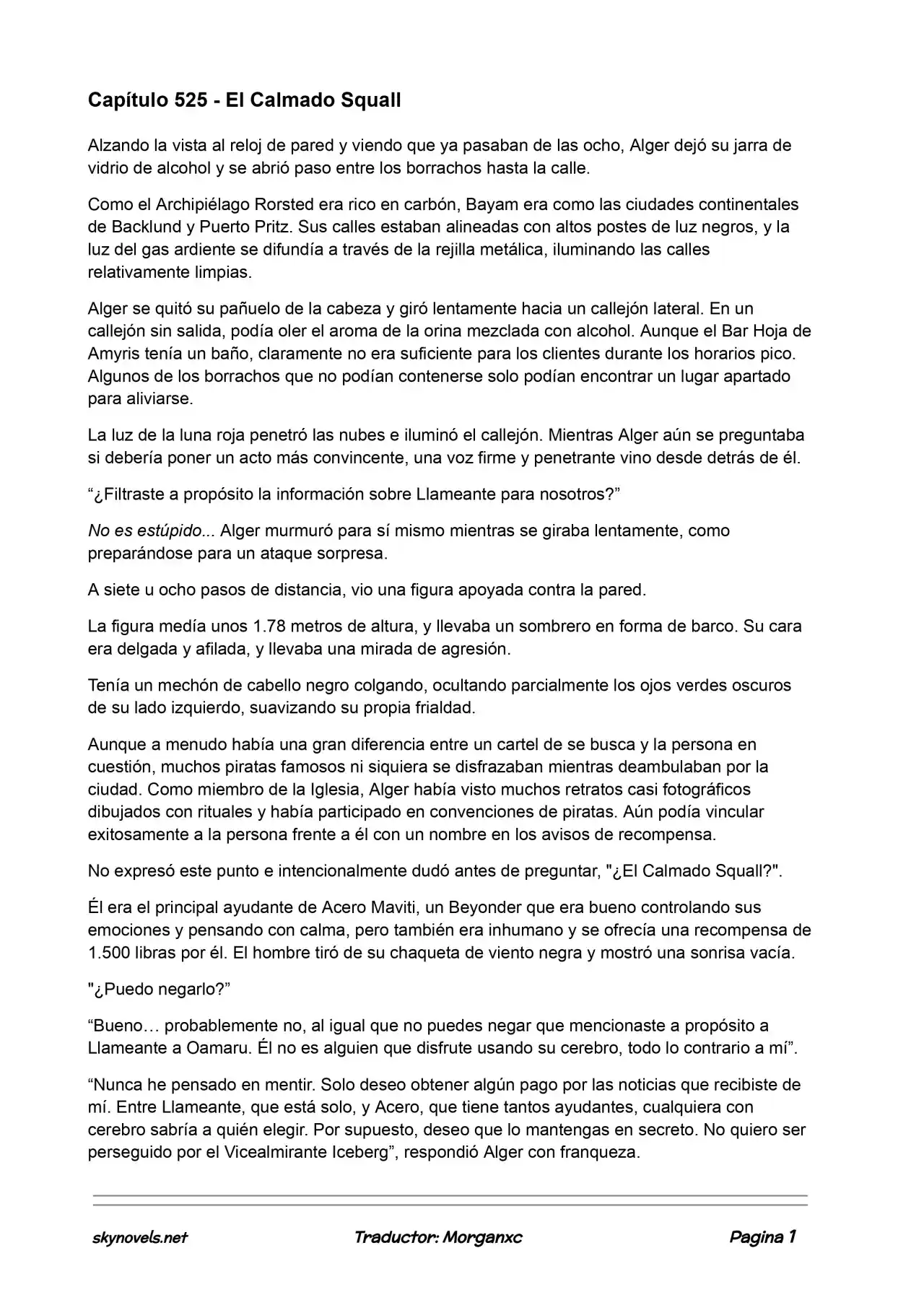 Lord Of The Mysteries (Novela) - Capítulo 525 - Página 1 - LectorTMOo
