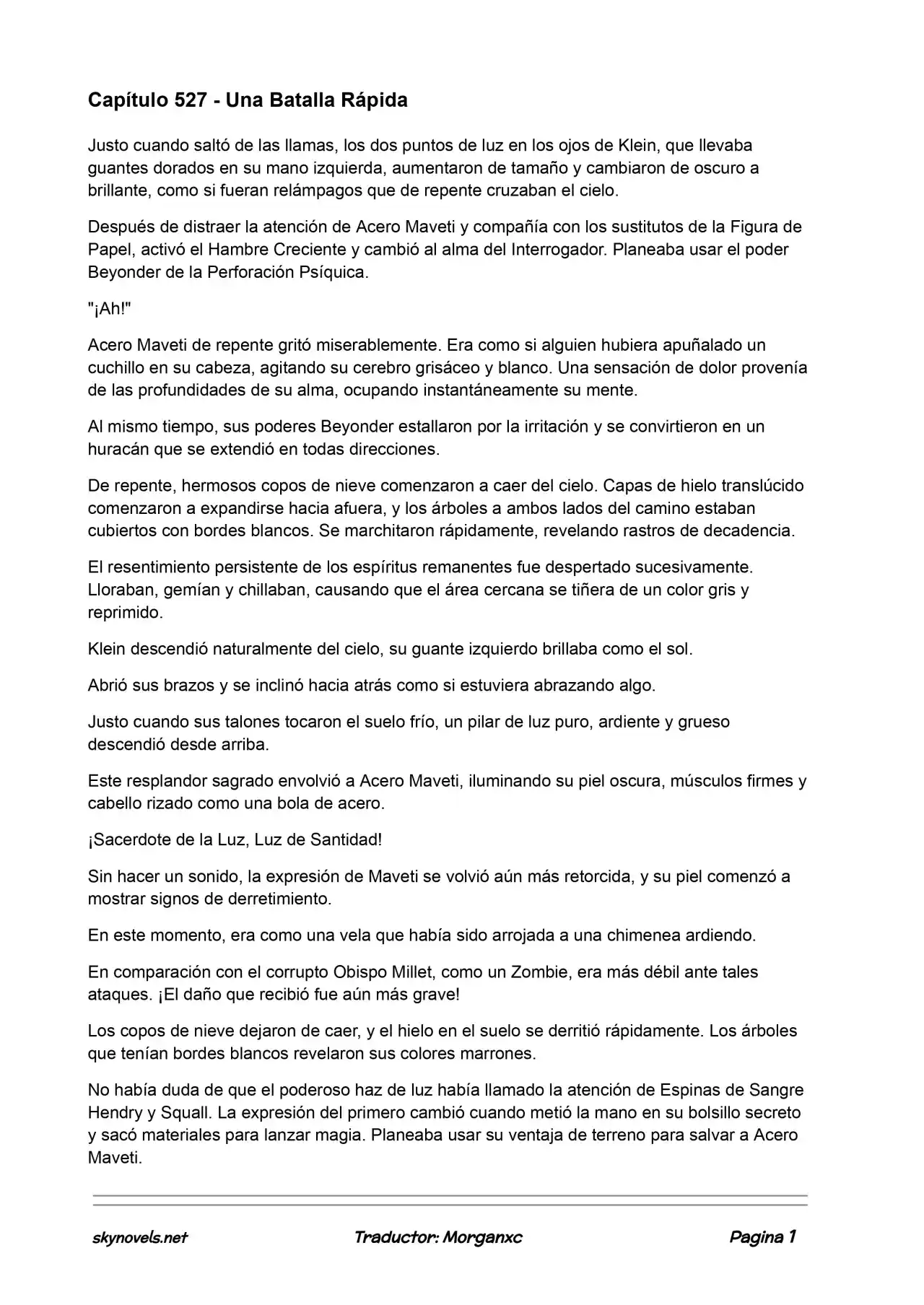 Lord Of The Mysteries (Novela) - Capítulo 527 - Página 1 - LectorTMOo