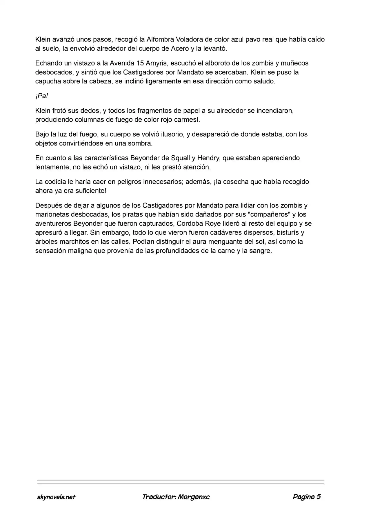 Lord Of The Mysteries (Novela) - Capítulo 527 - Página 5 - LectorTMOo