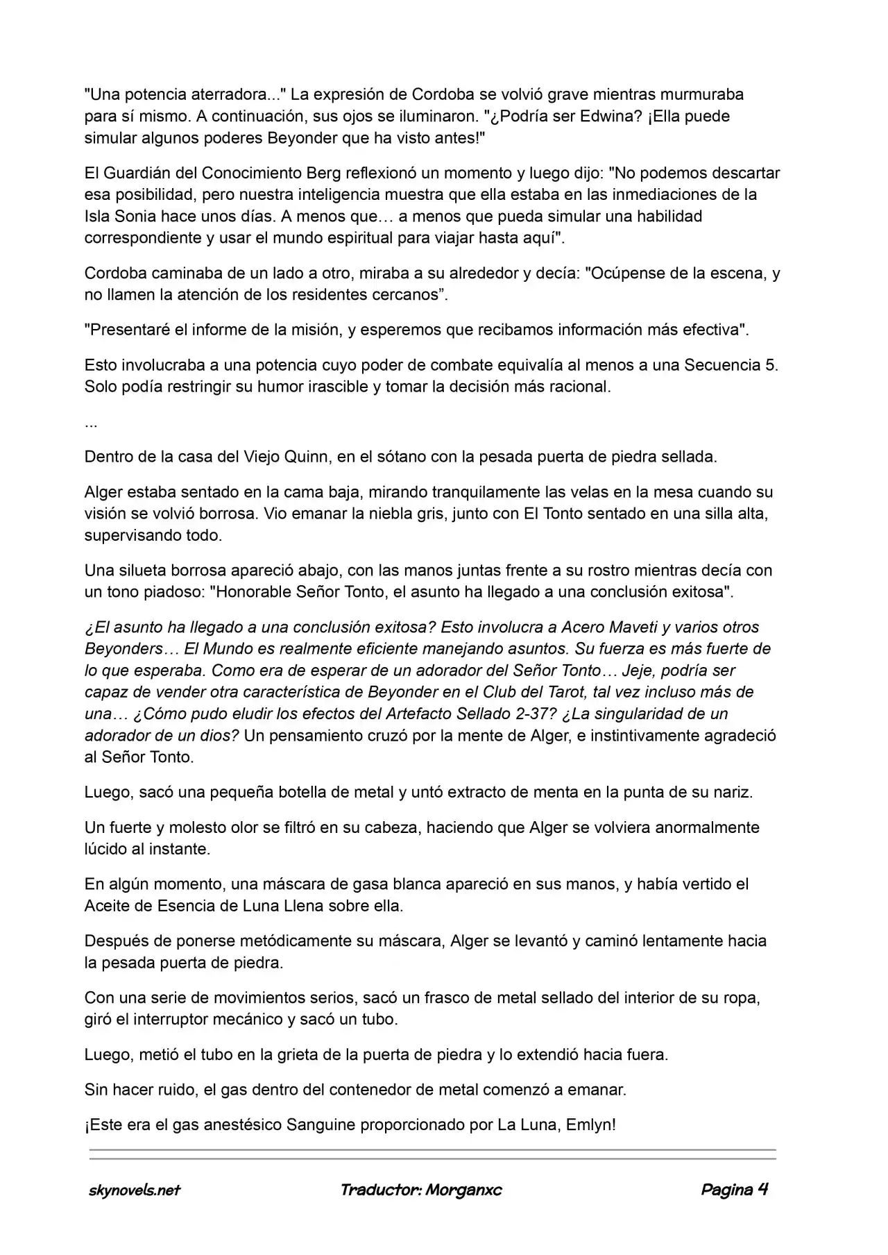 Lord Of The Mysteries (Novela) - Capítulo 528 - Página 4 - LectorTMOo