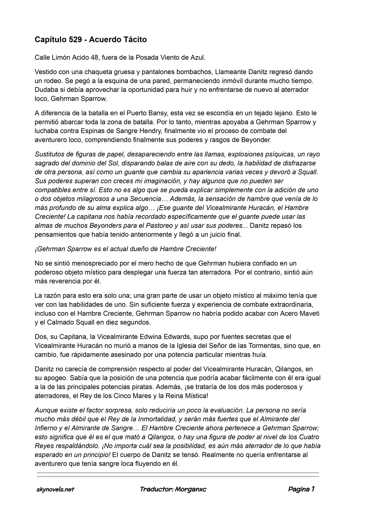 Lord Of The Mysteries (Novela) - Capítulo 529 - Página 1 - LectorTMOo