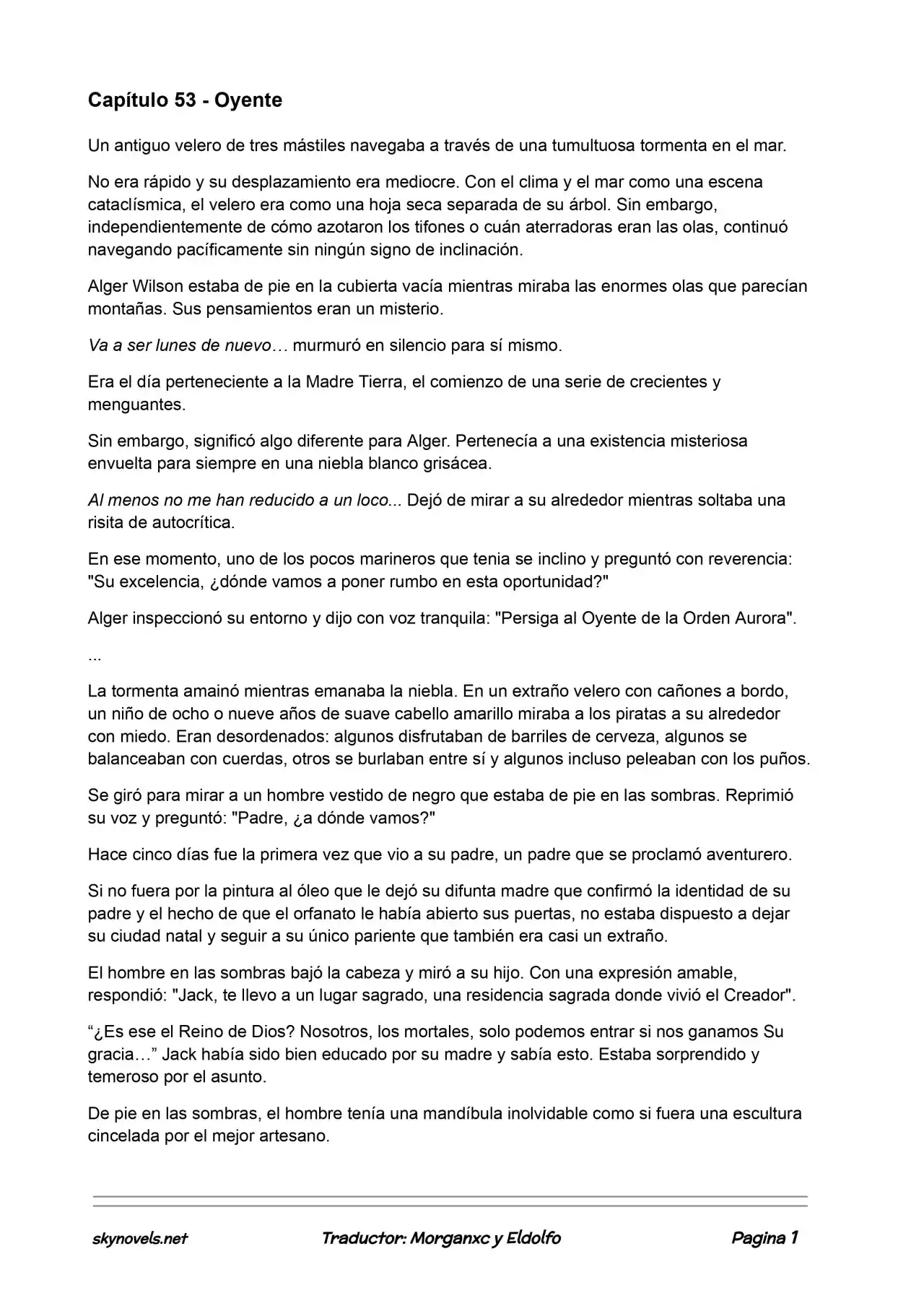 Lord Of The Mysteries (Novela) - Capítulo 53 - Página 1 - LectorTMOo