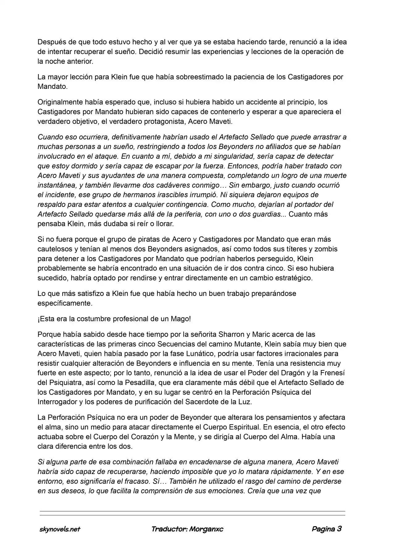 Lord Of The Mysteries (Novela) - Capítulo 530 - Página 3 - LectorTMOo