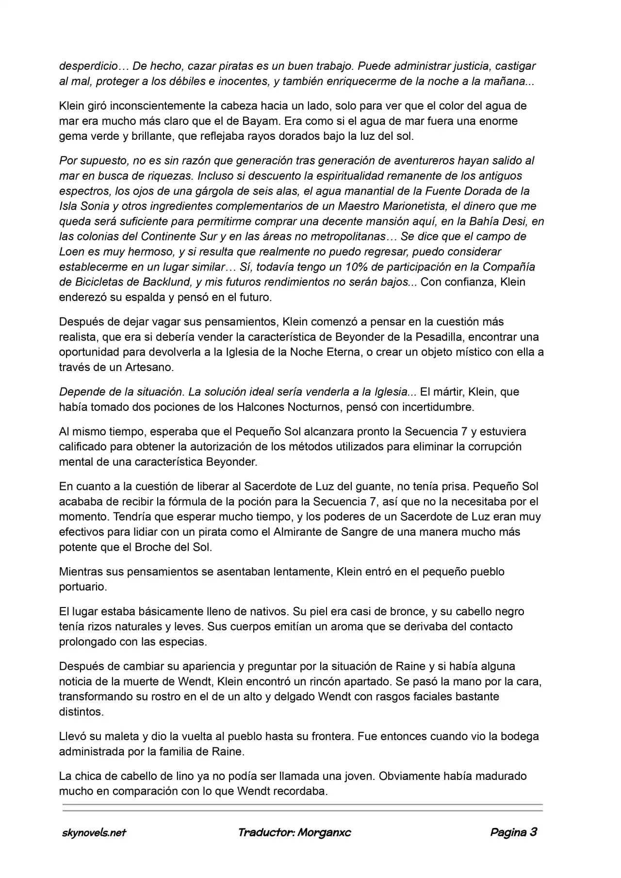 Lord Of The Mysteries (Novela) - Capítulo 531 - Página 3 - LectorTMOo