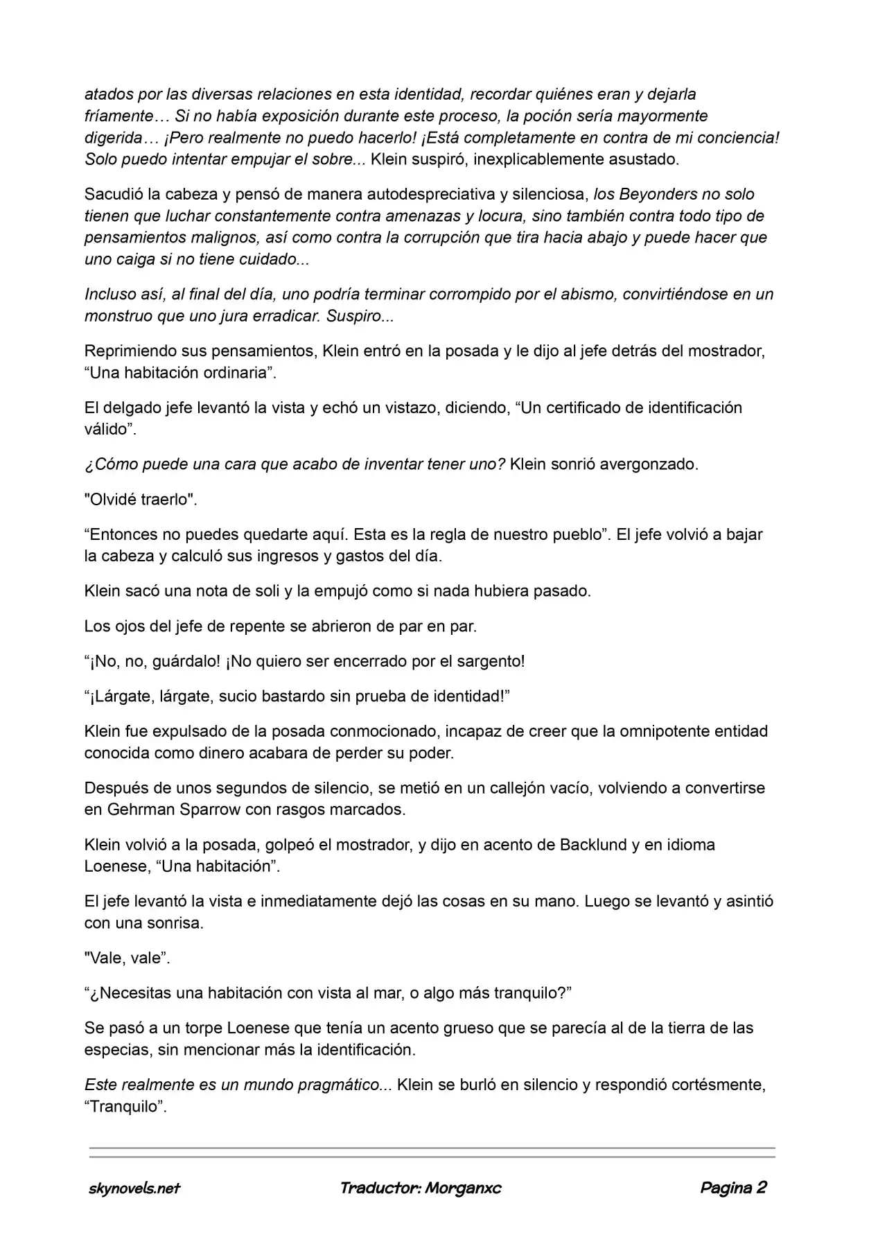Lord Of The Mysteries (Novela) - Capítulo 532 - Página 2 - LectorTMOo