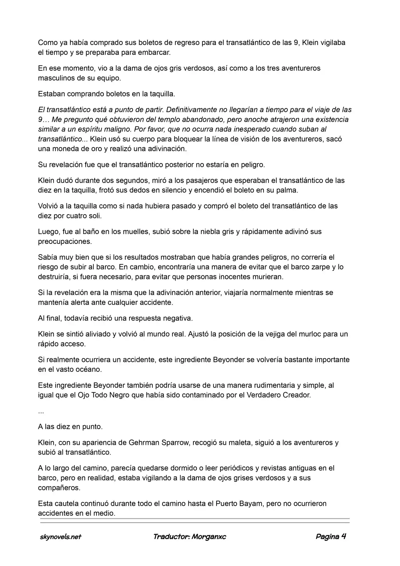 Lord Of The Mysteries (Novela) - Capítulo 533 - Página 4 - LectorTMOo