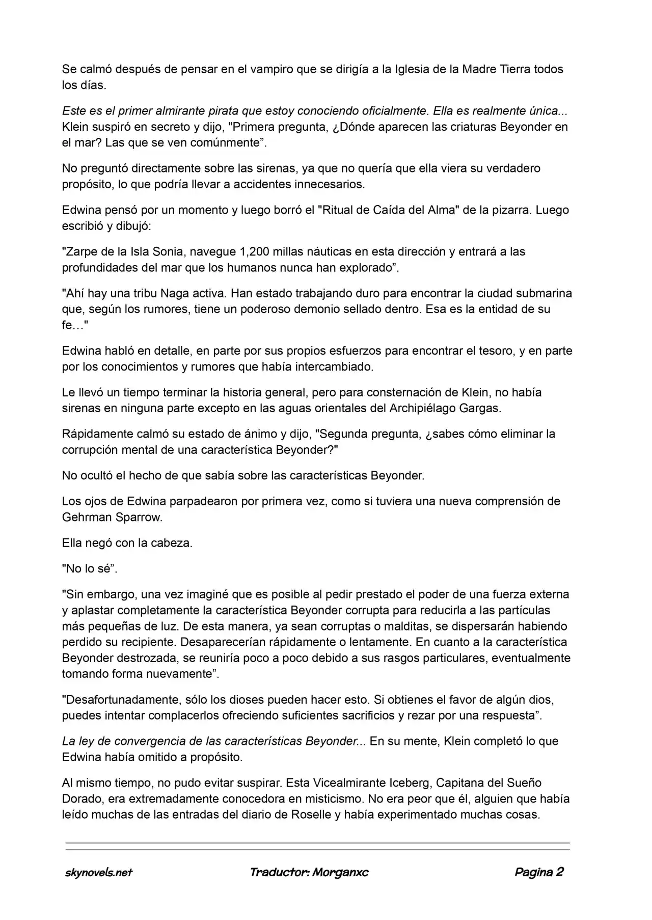 Lord Of The Mysteries (Novela) - Capítulo 535 - Página 2 - LectorTMOo
