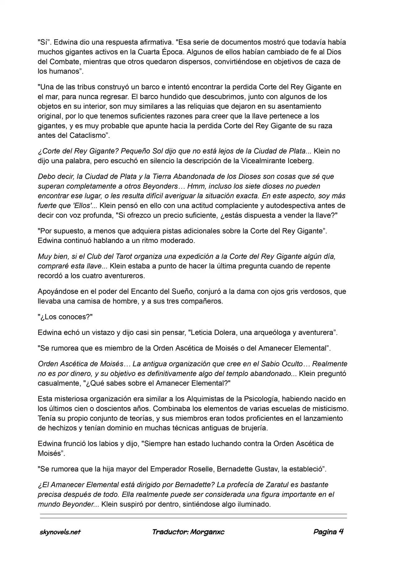 Lord Of The Mysteries (Novela) - Capítulo 535 - Página 4 - LectorTMOo