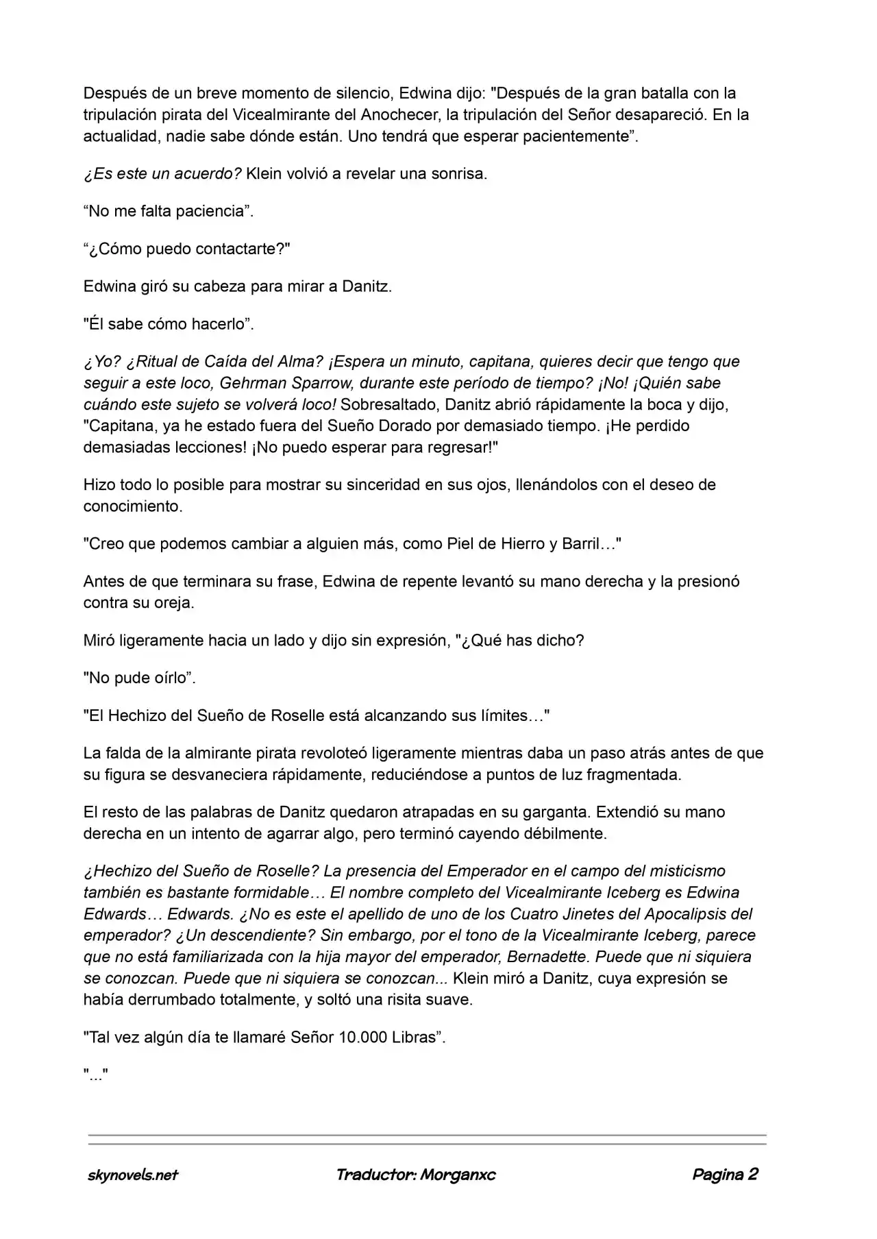 Lord Of The Mysteries (Novela) - Capítulo 536 - Página 2 - LectorTMOo