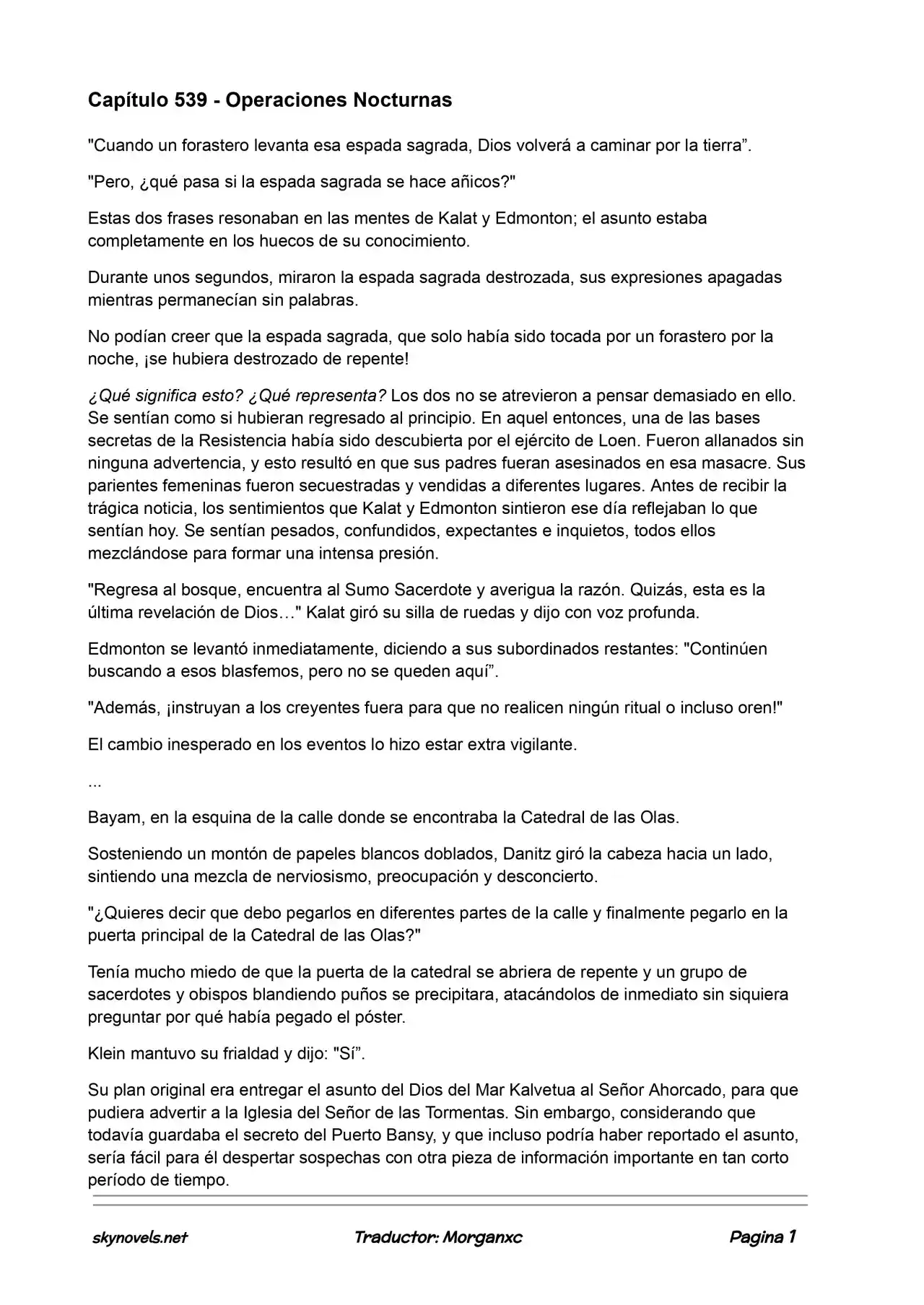 Lord Of The Mysteries (Novela) - Capítulo 539 - Página 1 - LectorTMOo