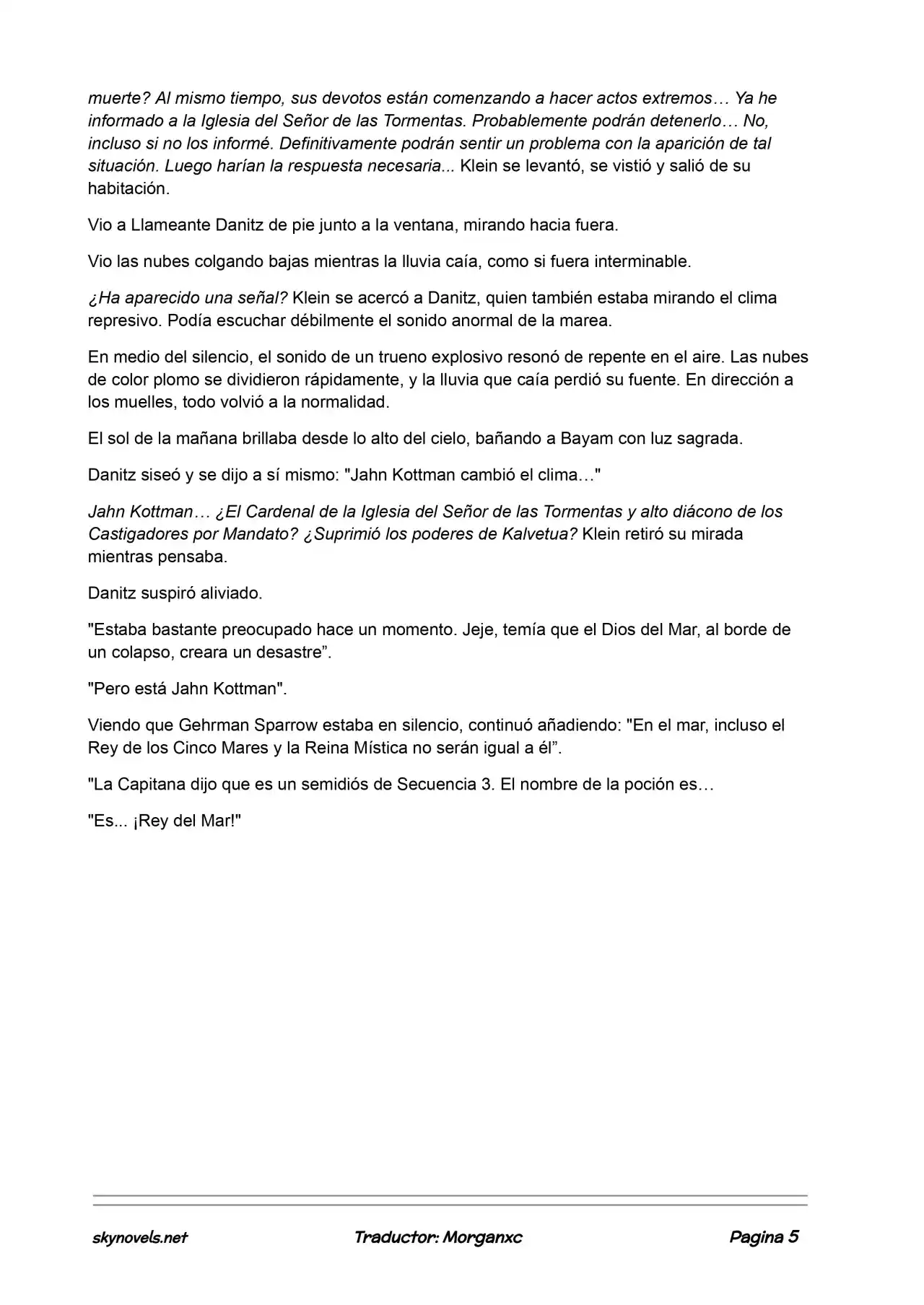 Lord Of The Mysteries (Novela) - Capítulo 540 - Página 5 - LectorTMOo