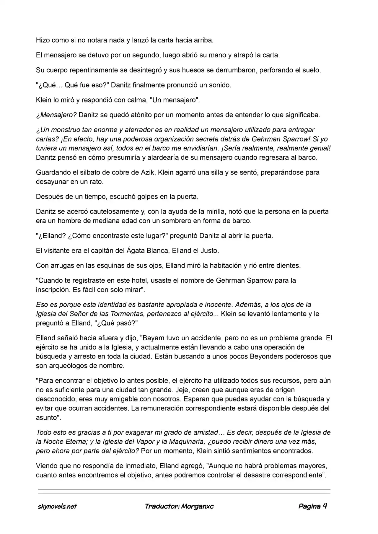 Lord Of The Mysteries (Novela) - Capítulo 541 - Página 4 - LectorTMOo
