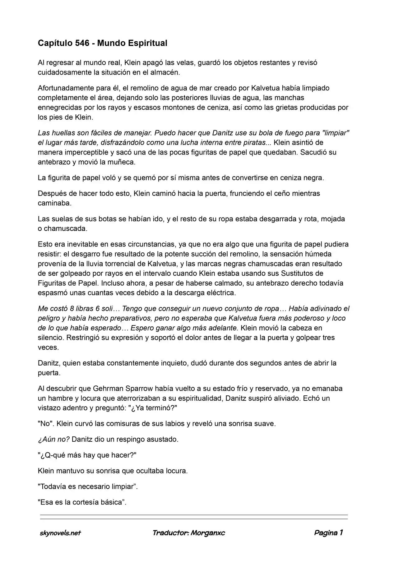 Lord Of The Mysteries (Novela) - Capítulo 546 - Página 1 - LectorTMOo