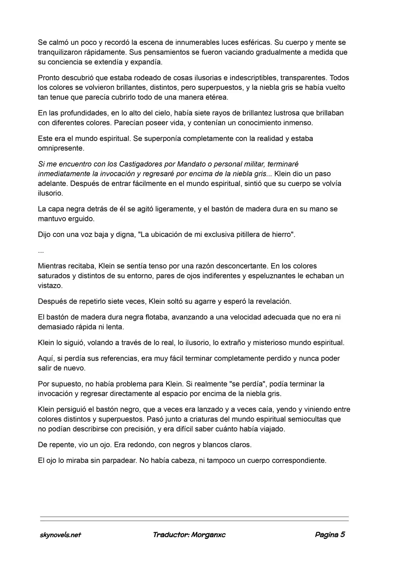 Lord Of The Mysteries (Novela) - Capítulo 546 - Página 5 - LectorTMOo