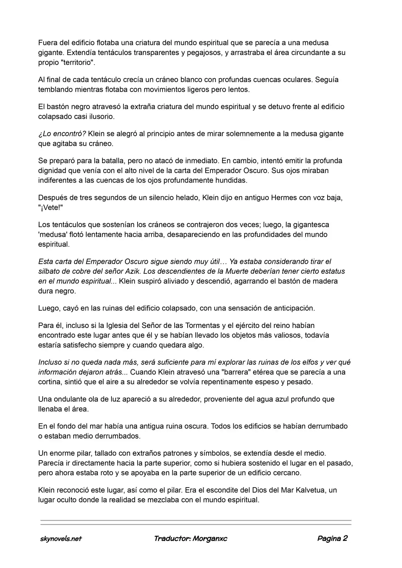 Lord Of The Mysteries (Novela) - Capítulo 547 - Página 2 - LectorTMOo