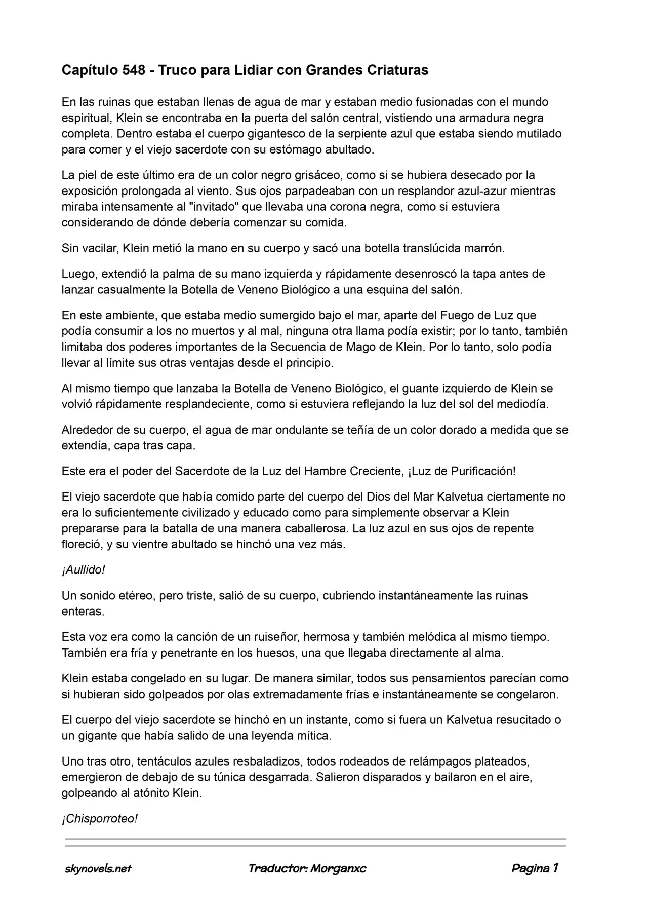 Lord Of The Mysteries (Novela) - Capítulo 548 - Página 1 - LectorTMOo