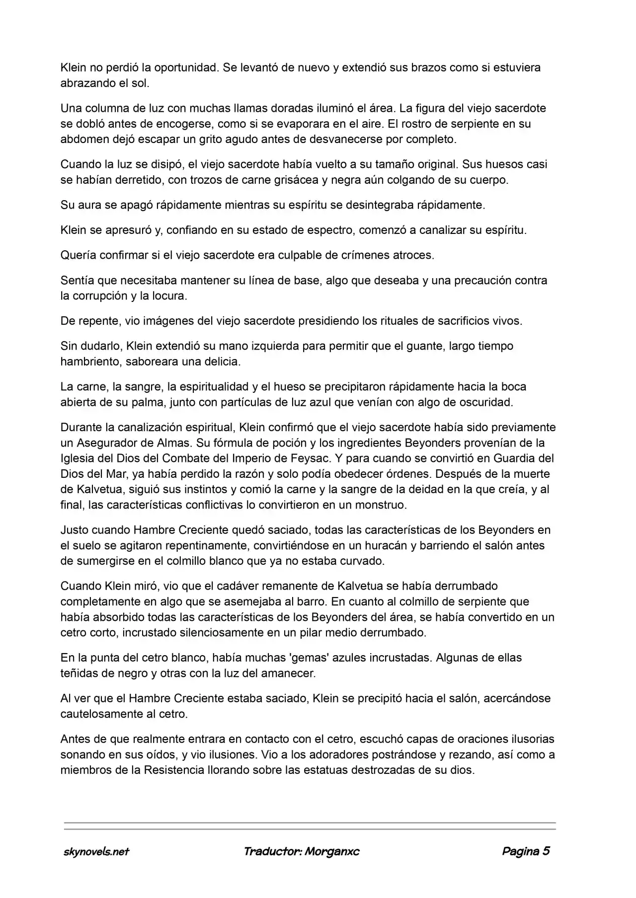 Lord Of The Mysteries (Novela) - Capítulo 548 - Página 5 - LectorTMOo