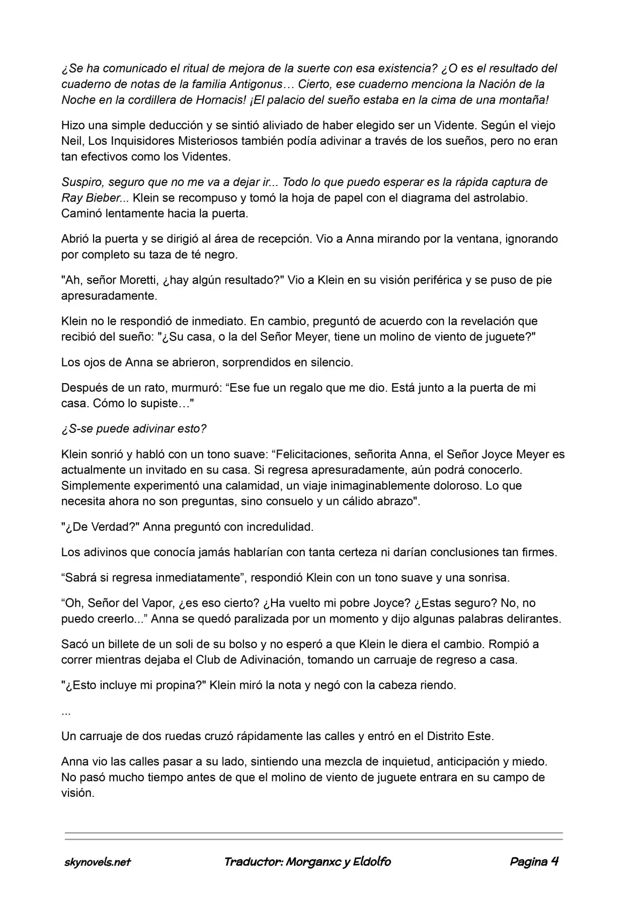 Lord Of The Mysteries (Novela) - Capítulo 55 - Página 4 - LectorTMOo