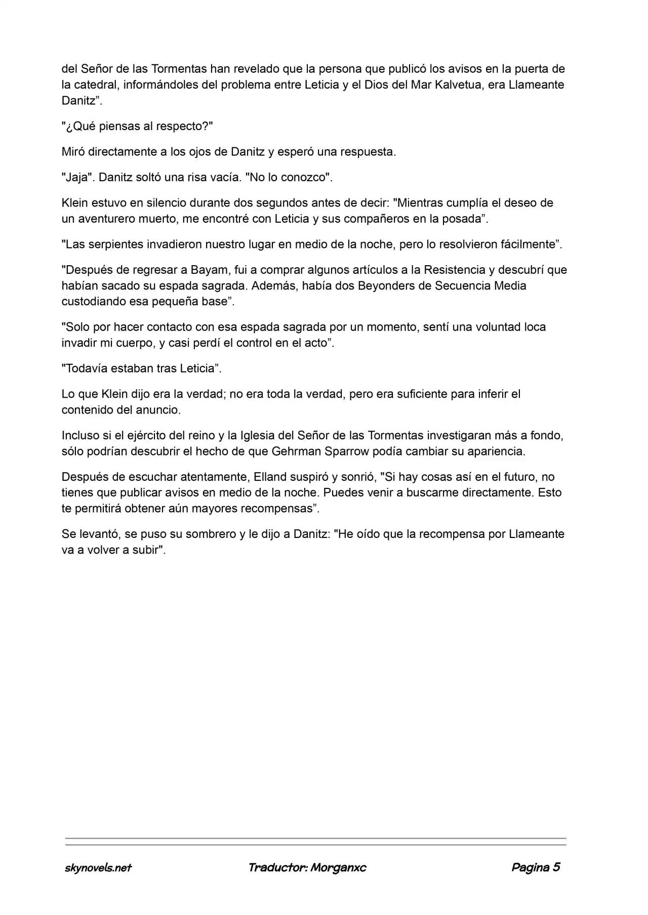 Lord Of The Mysteries (Novela) - Capítulo 552 - Página 5 - LectorTMOo