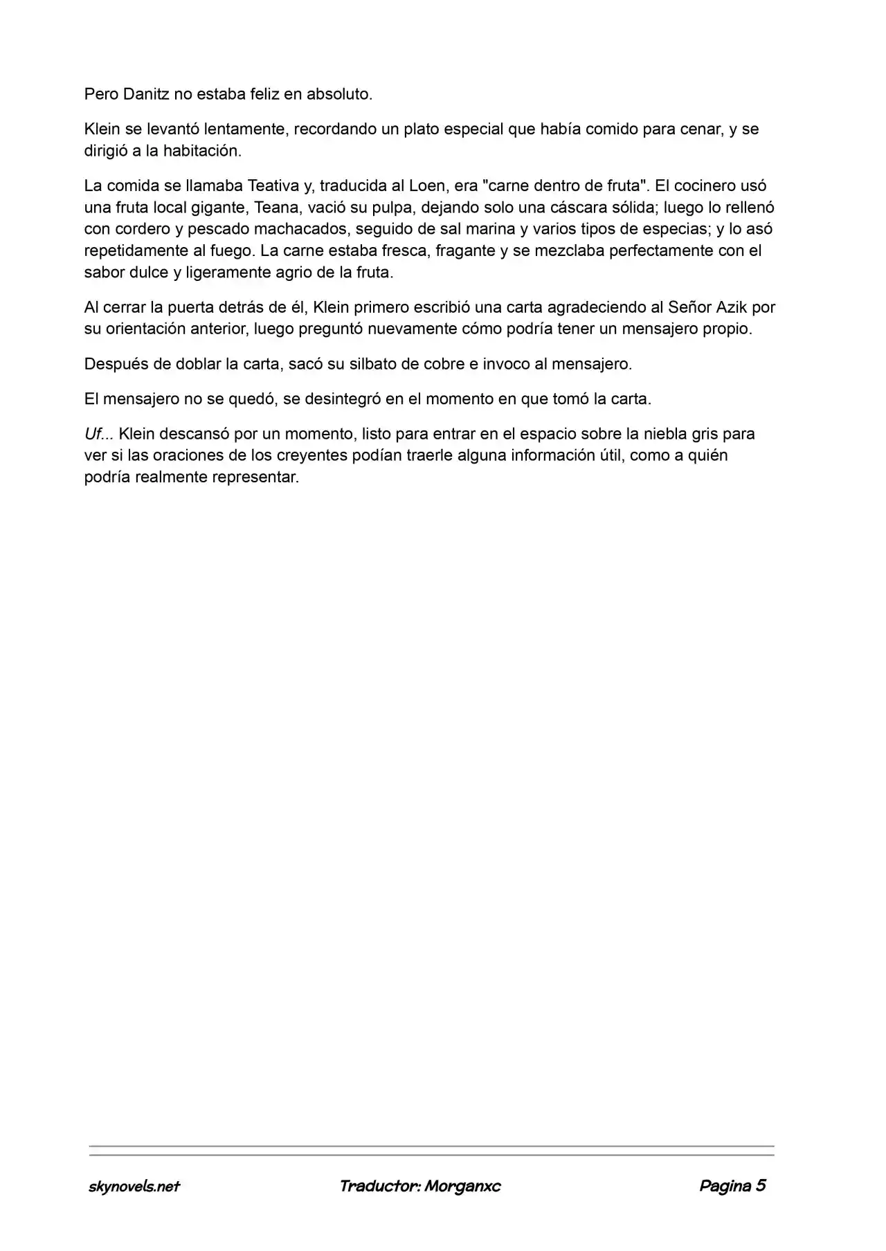 Lord Of The Mysteries (Novela) - Capítulo 553 - Página 5 - LectorTMOo