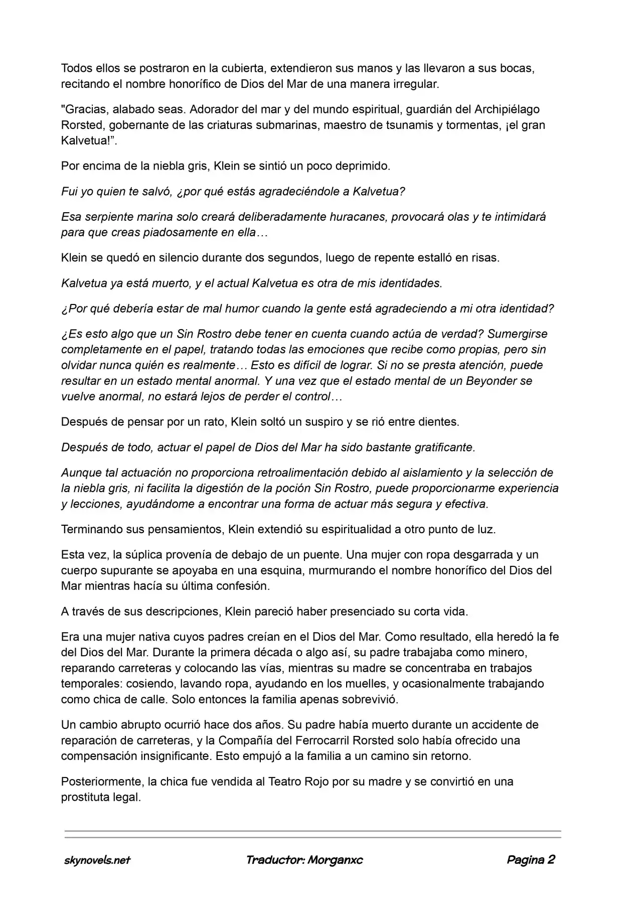 Lord Of The Mysteries (Novela) - Capítulo 554 - Página 2 - LectorTMOo