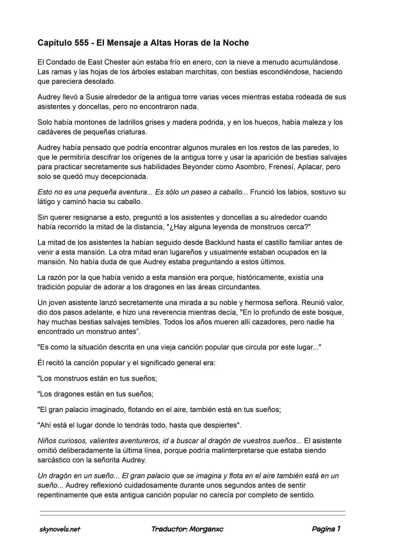 Lord Of The Mysteries (Novela) - Capítulo 555 - Página 1 - LectorTMOo