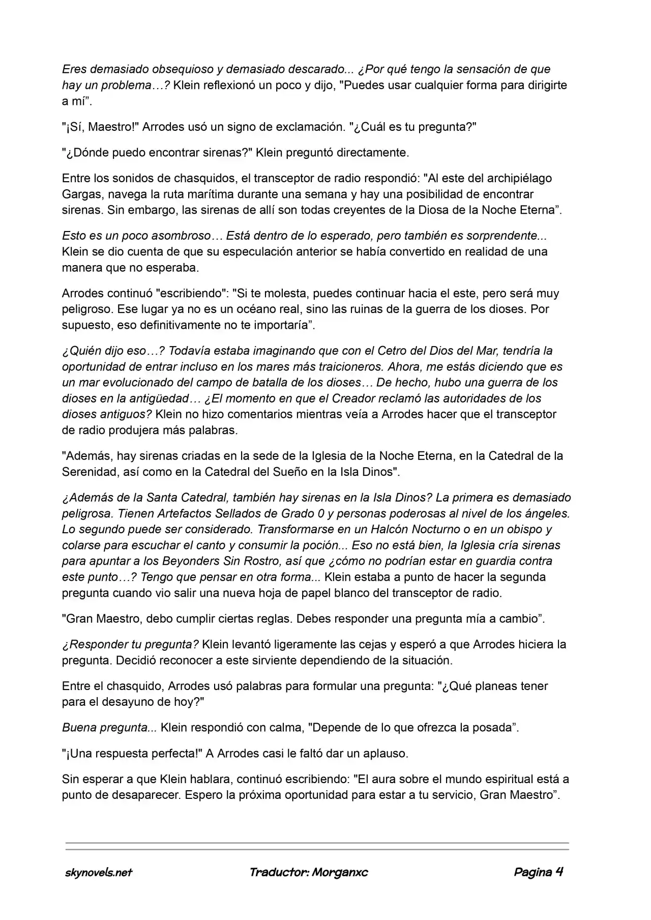 Lord Of The Mysteries (Novela) - Capítulo 556 - Página 4 - LectorTMOo