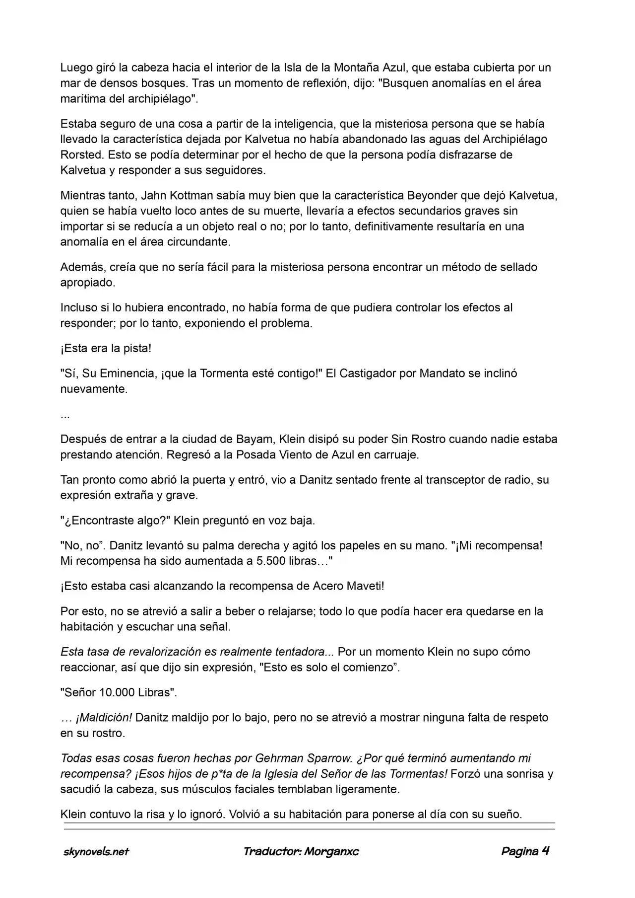 Lord Of The Mysteries (Novela) - Capítulo 558 - Página 4 - LectorTMOo