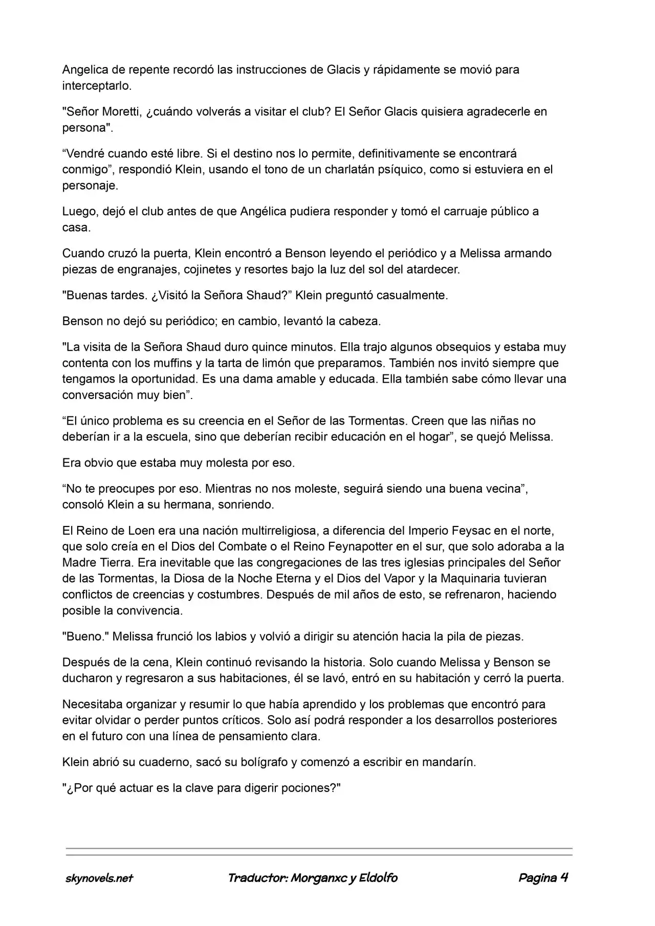 Lord Of The Mysteries (Novela) - Capítulo 56 - Página 4 - LectorTMOo