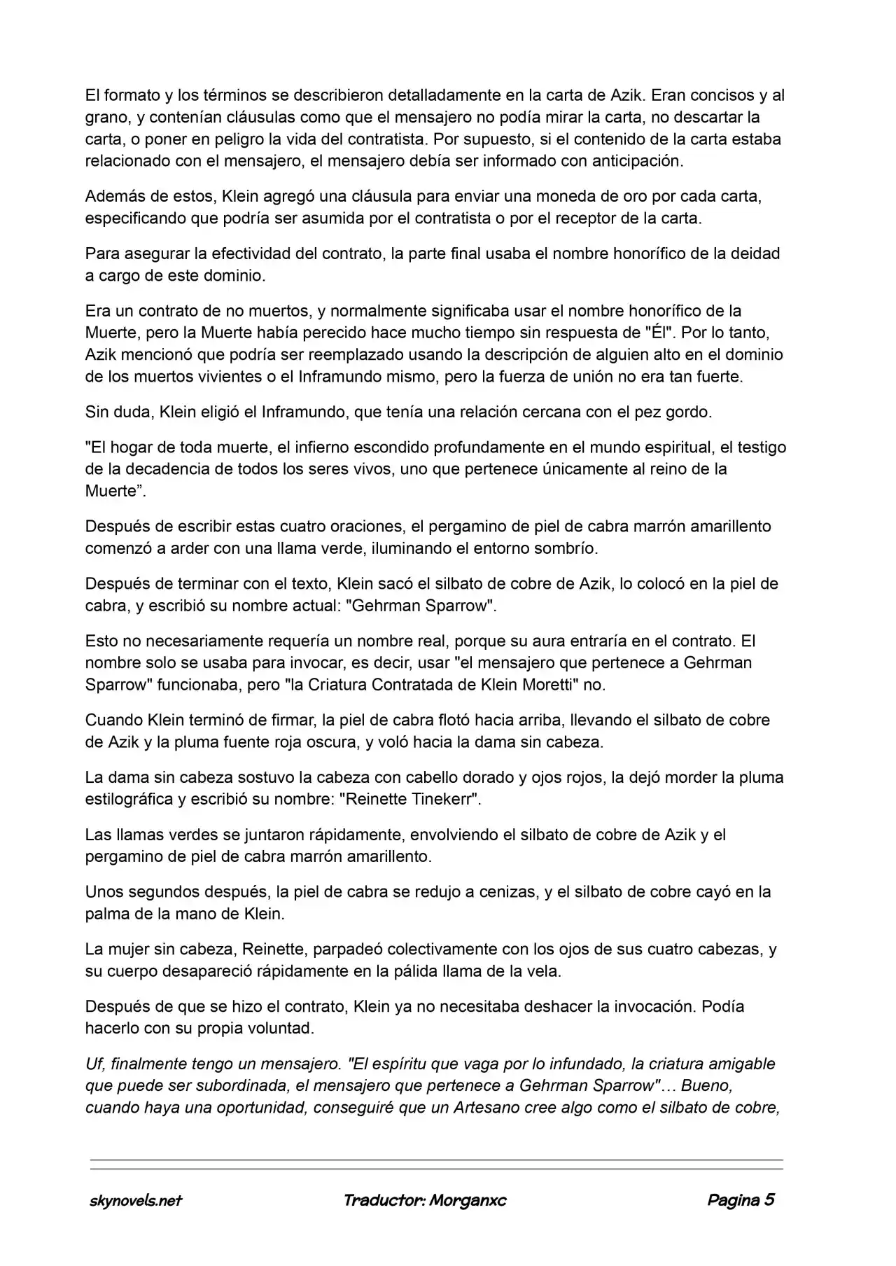 Lord Of The Mysteries (Novela) - Capítulo 561 - Página 5 - LectorTMOo