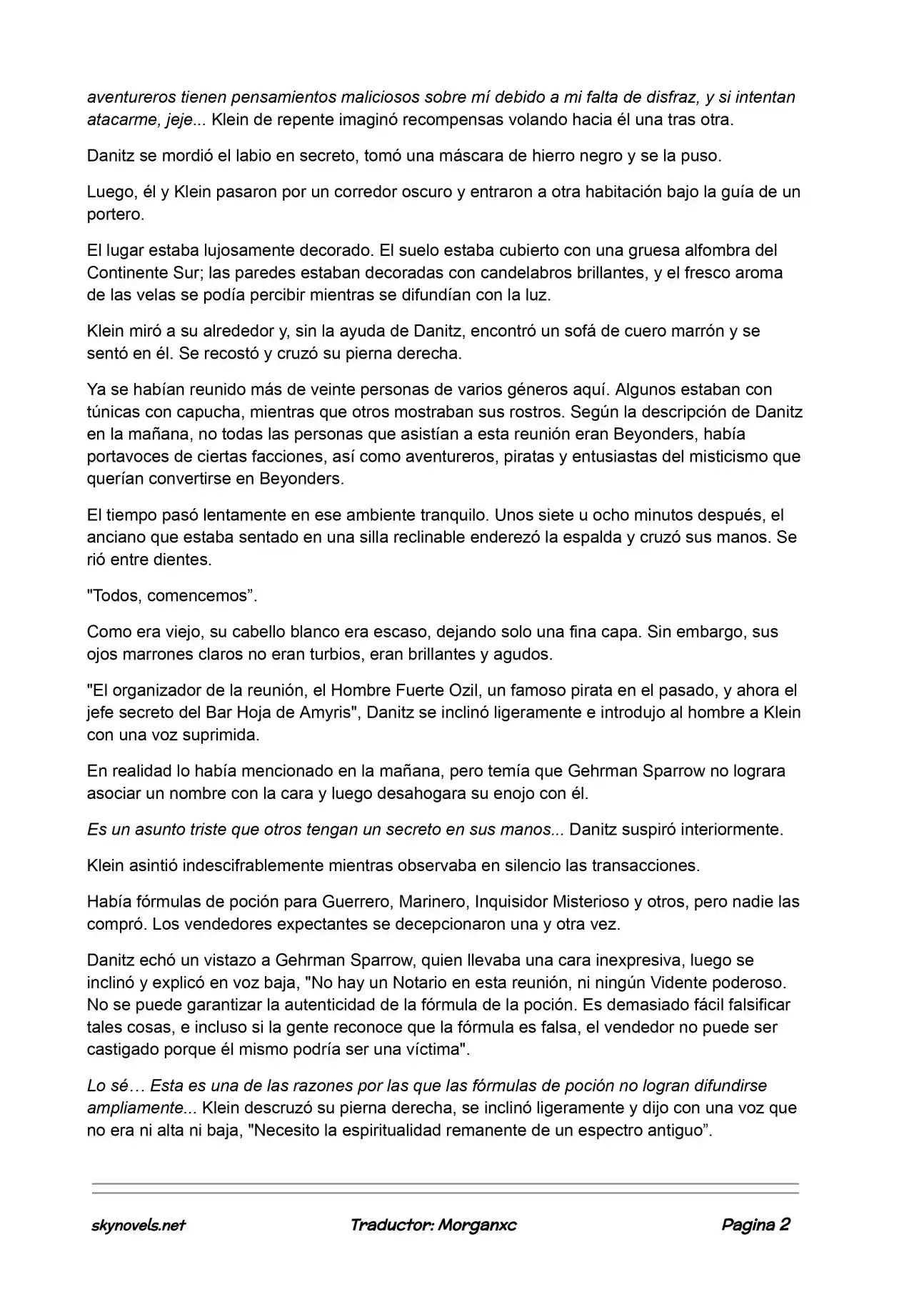 Lord Of The Mysteries (Novela) - Capítulo 562 - Página 2 - LectorTMOo