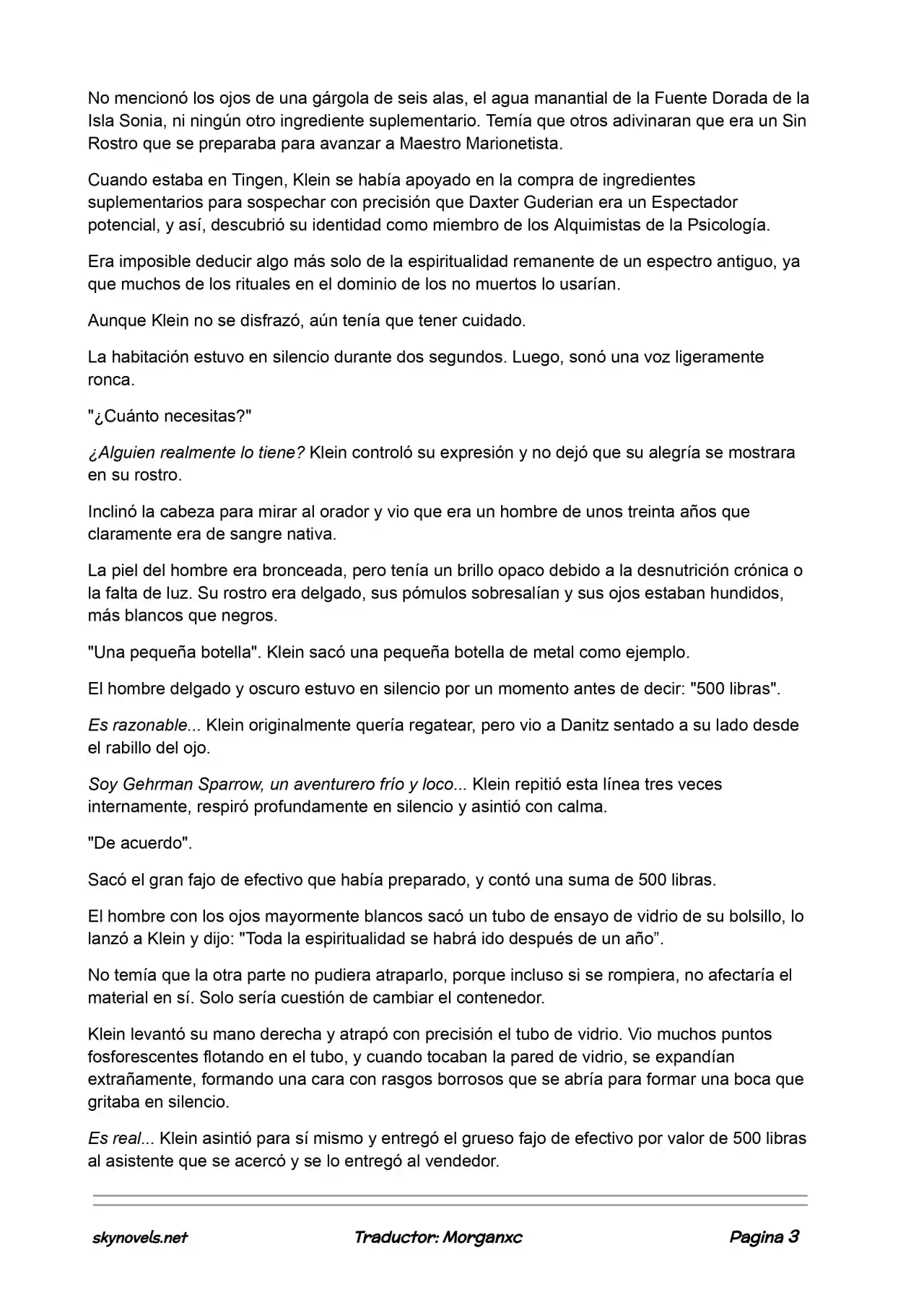 Lord Of The Mysteries (Novela) - Capítulo 562 - Página 3 - LectorTMOo