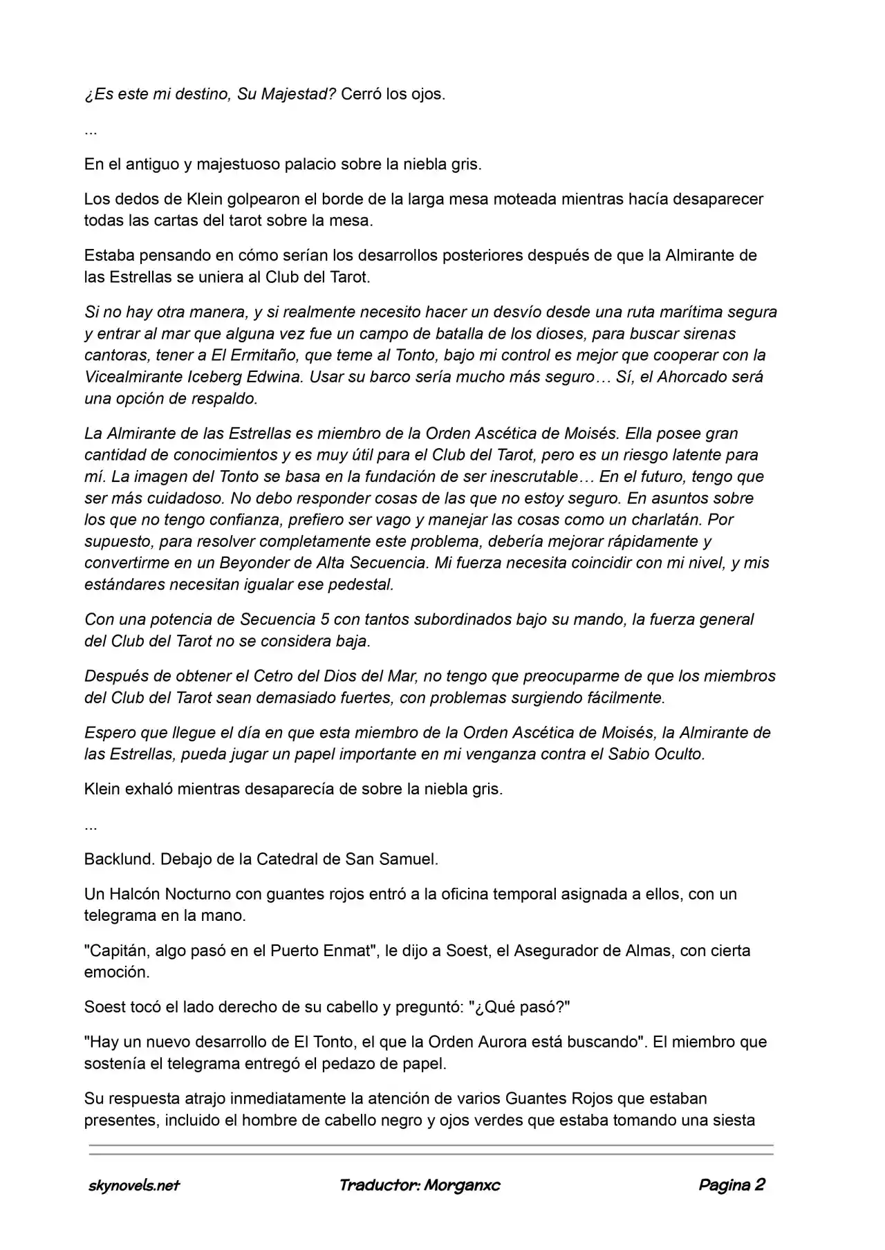 Lord Of The Mysteries (Novela) - Capítulo 565 - Página 2 - LectorTMOo