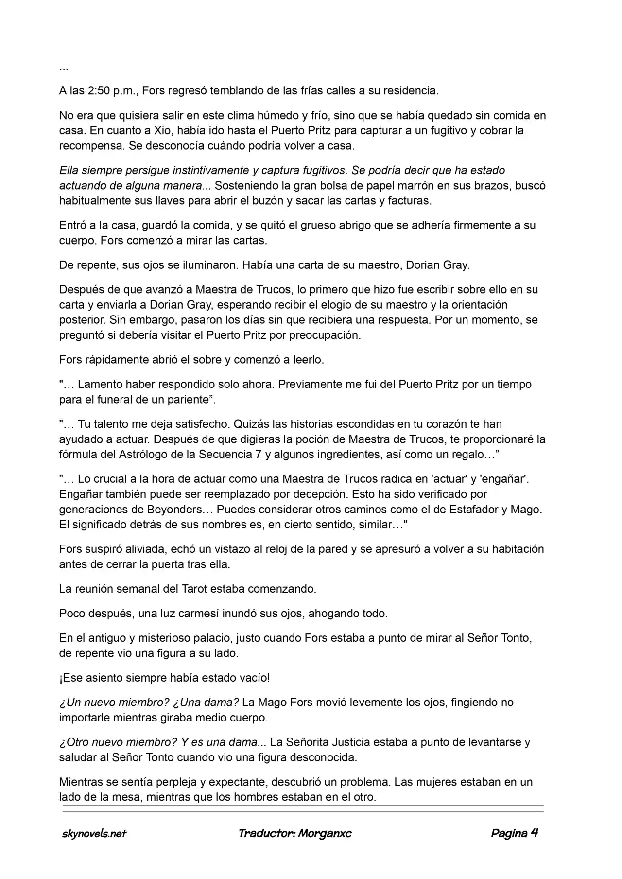 Lord Of The Mysteries (Novela) - Capítulo 565 - Página 4 - LectorTMOo