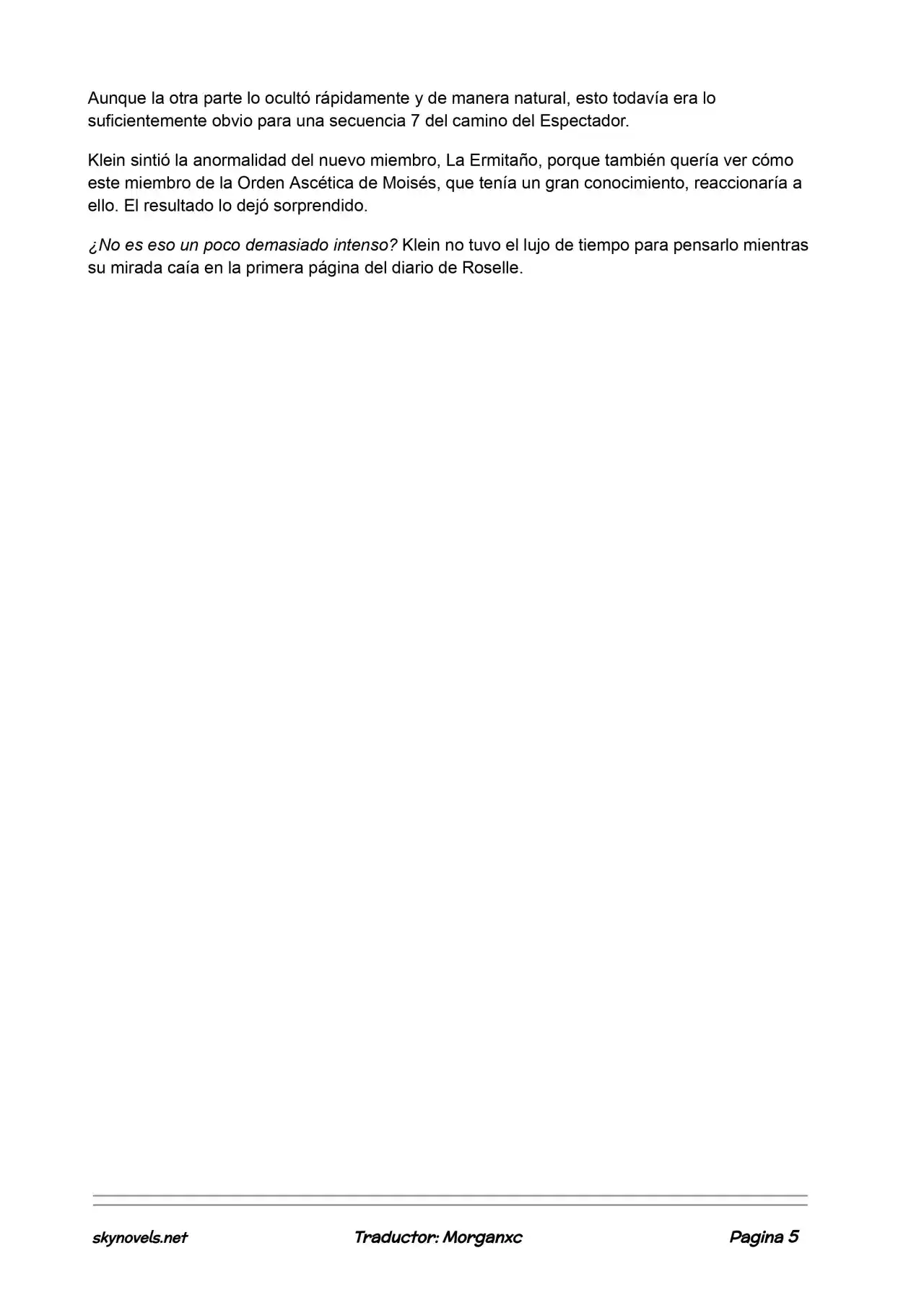 Lord Of The Mysteries (Novela) - Capítulo 566 - Página 5 - LectorTMOo
