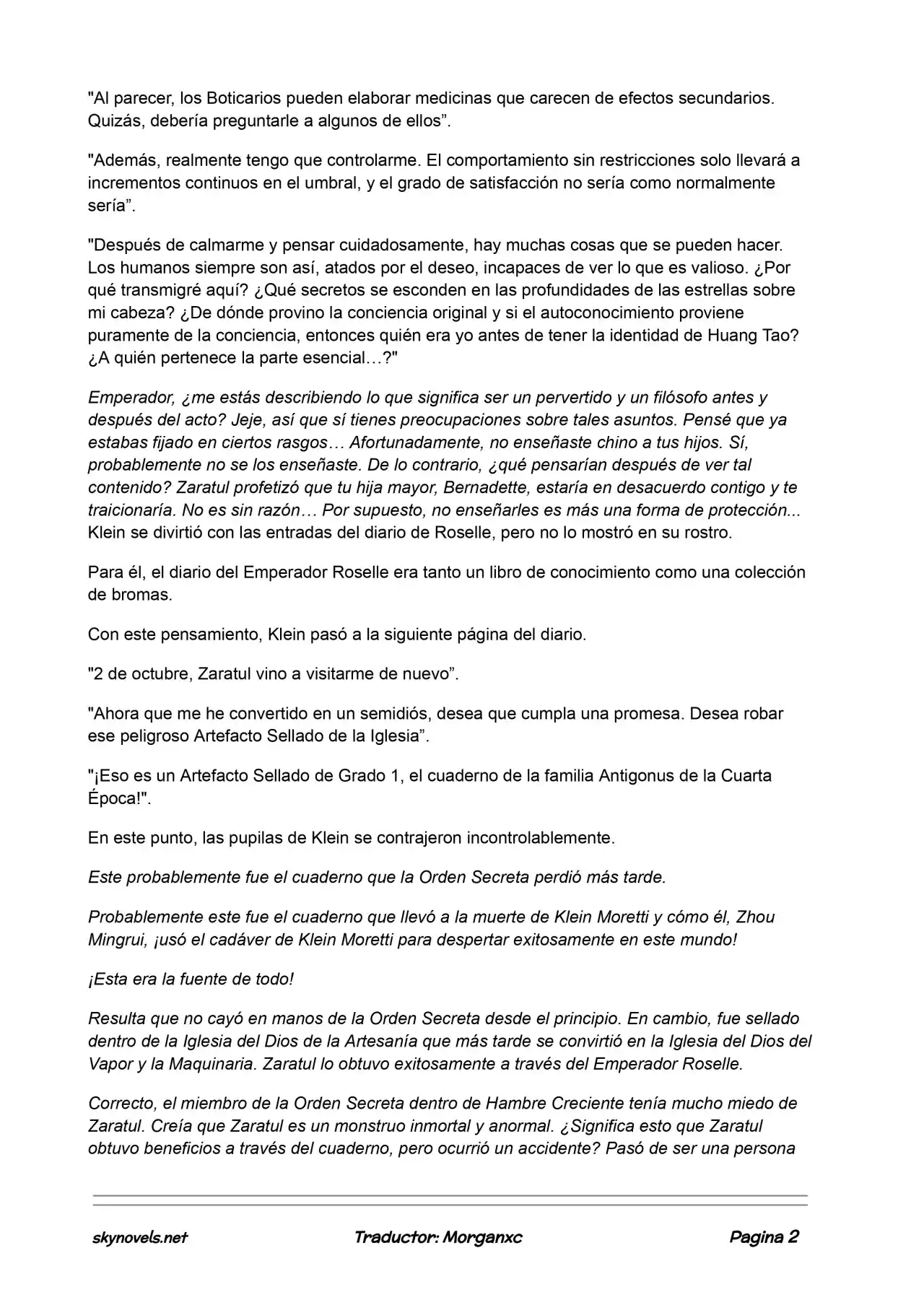 Lord Of The Mysteries (Novela) - Capítulo 567 - Página 2 - LectorTMOo