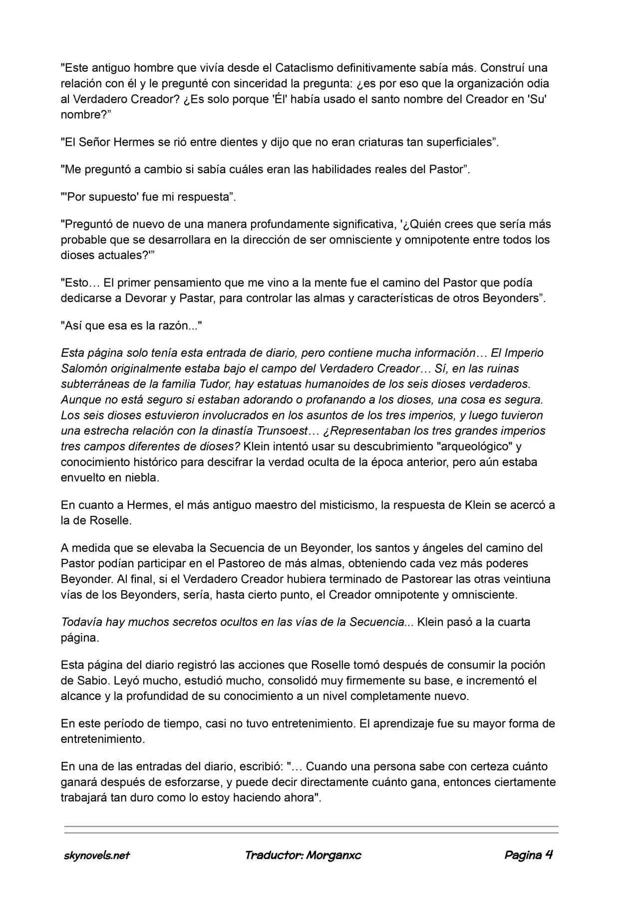 Lord Of The Mysteries (Novela) - Capítulo 567 - Página 4 - LectorTMOo