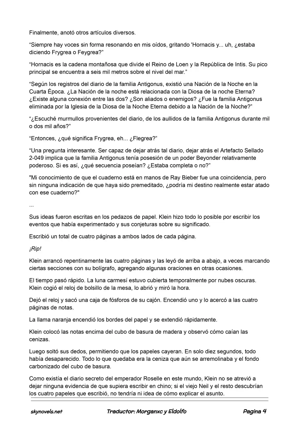 Lord Of The Mysteries (Novela) - Capítulo 57 - Página 4 - LectorTMOo