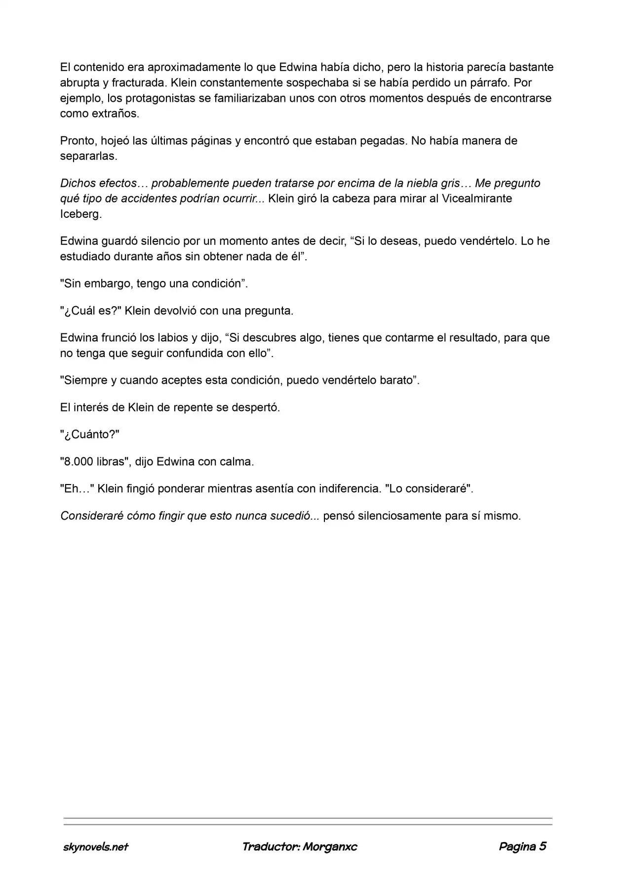 Lord Of The Mysteries (Novela) - Capítulo 576 - Página 5 - LectorTMOo