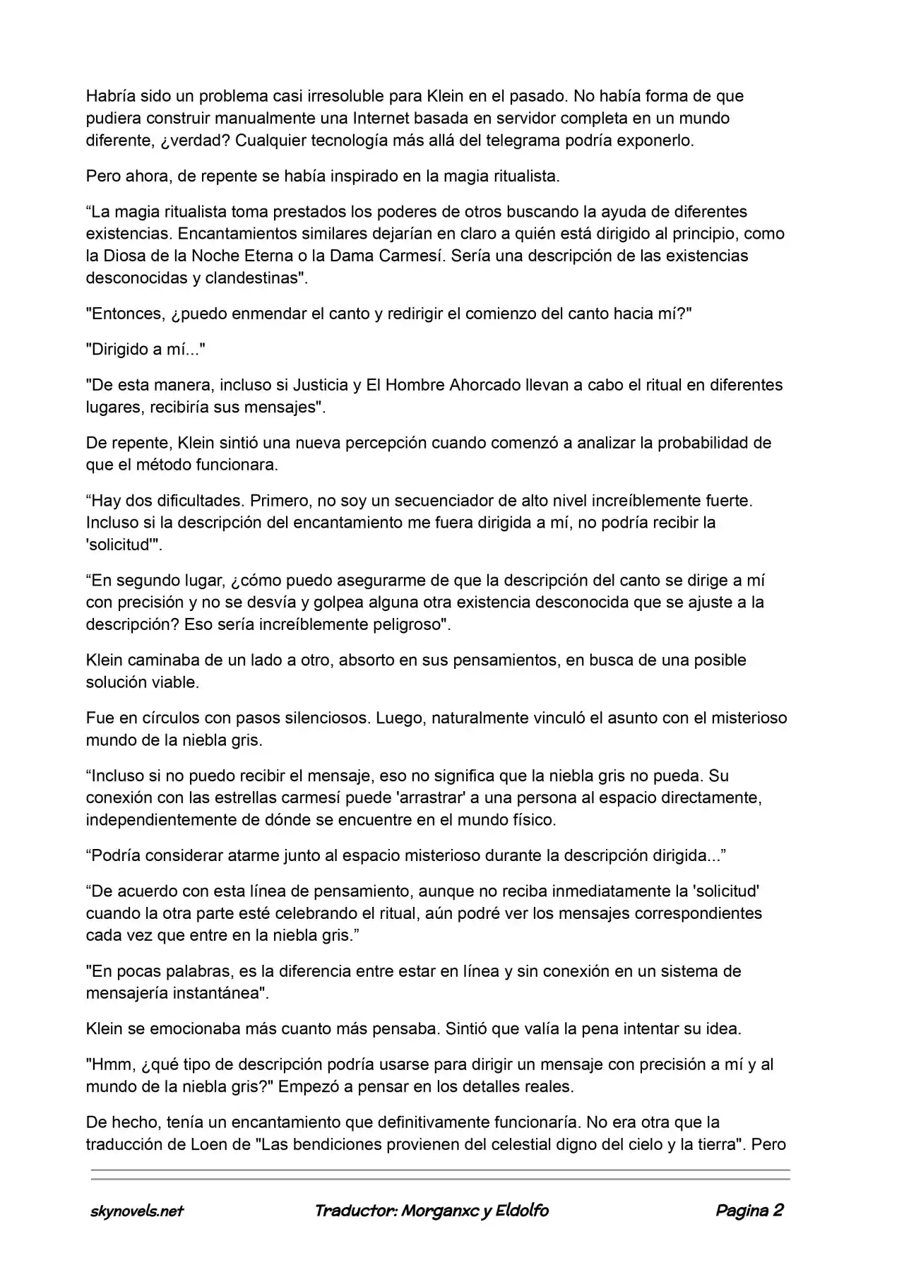 Lord Of The Mysteries (Novela) - Capítulo 58 - Página 2 - LectorTMOo