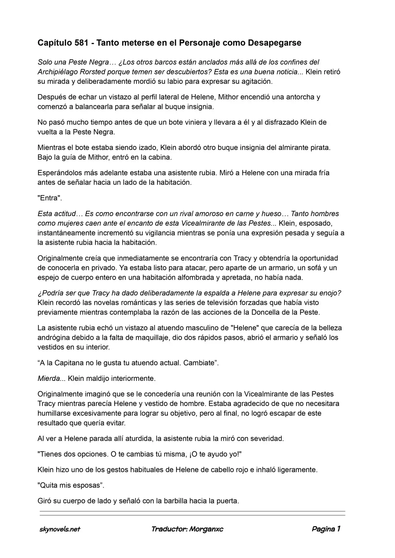 Lord Of The Mysteries (Novela) - Capítulo 581 - Página 1 - LectorTMOo